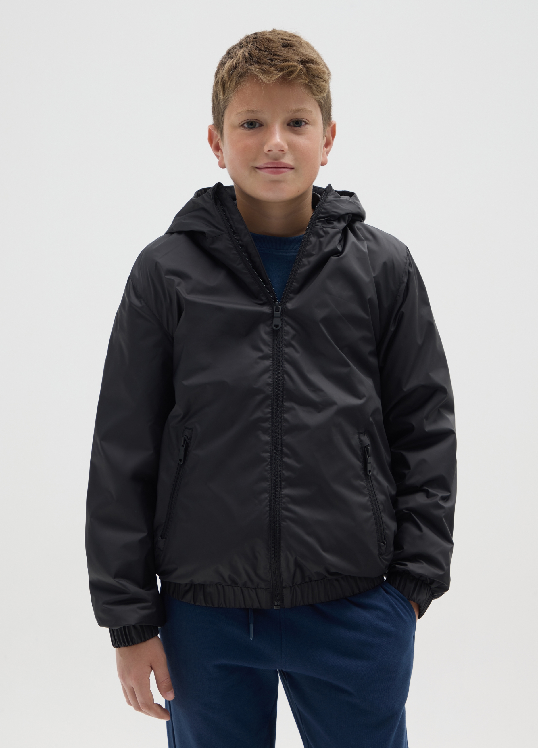 OVS KIDS, Chaqueta De Niño En Negro Repelente Al Agua, Niño, Gunmetal, Talla: 14-15