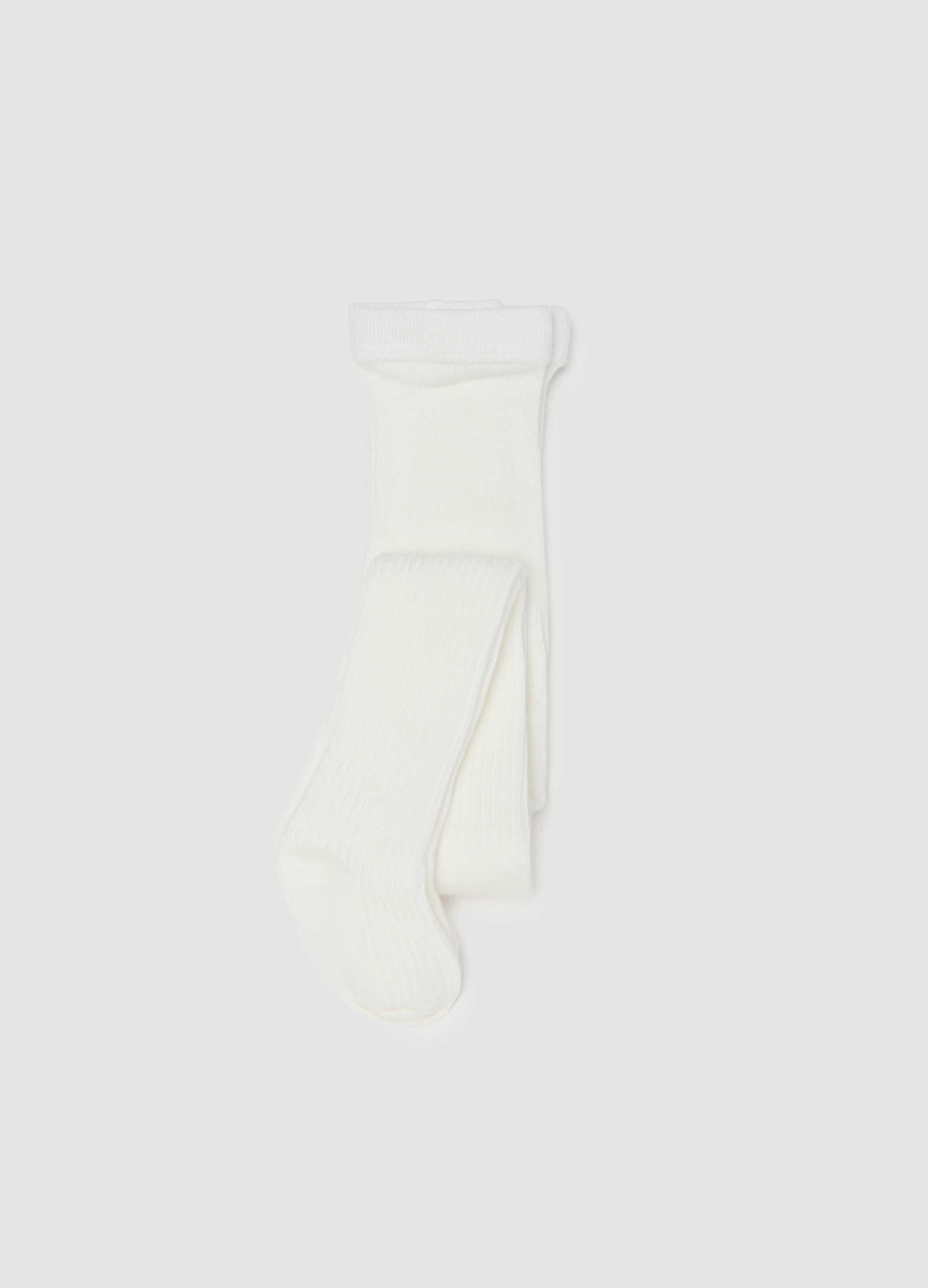 FAGOTTINO, Collant Bianco Elasticizzato In Bamboo, Bambina, Bianco, Taglia: 0-6