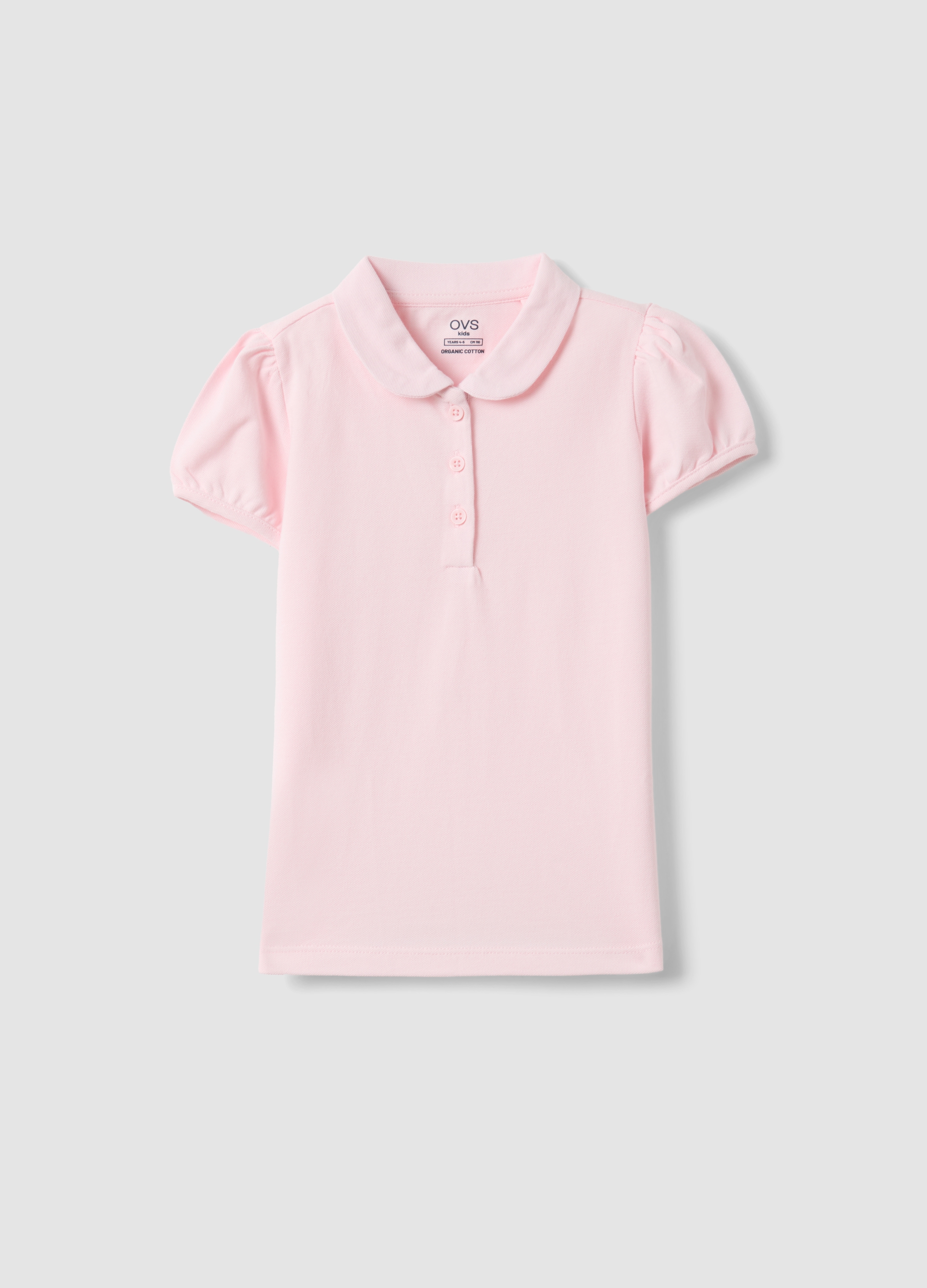 OVS KIDS, Polo Rosa De Algodón Puro Para Niñas, Corte Regular, Niña, Rosa Claro, Talla: 3-4