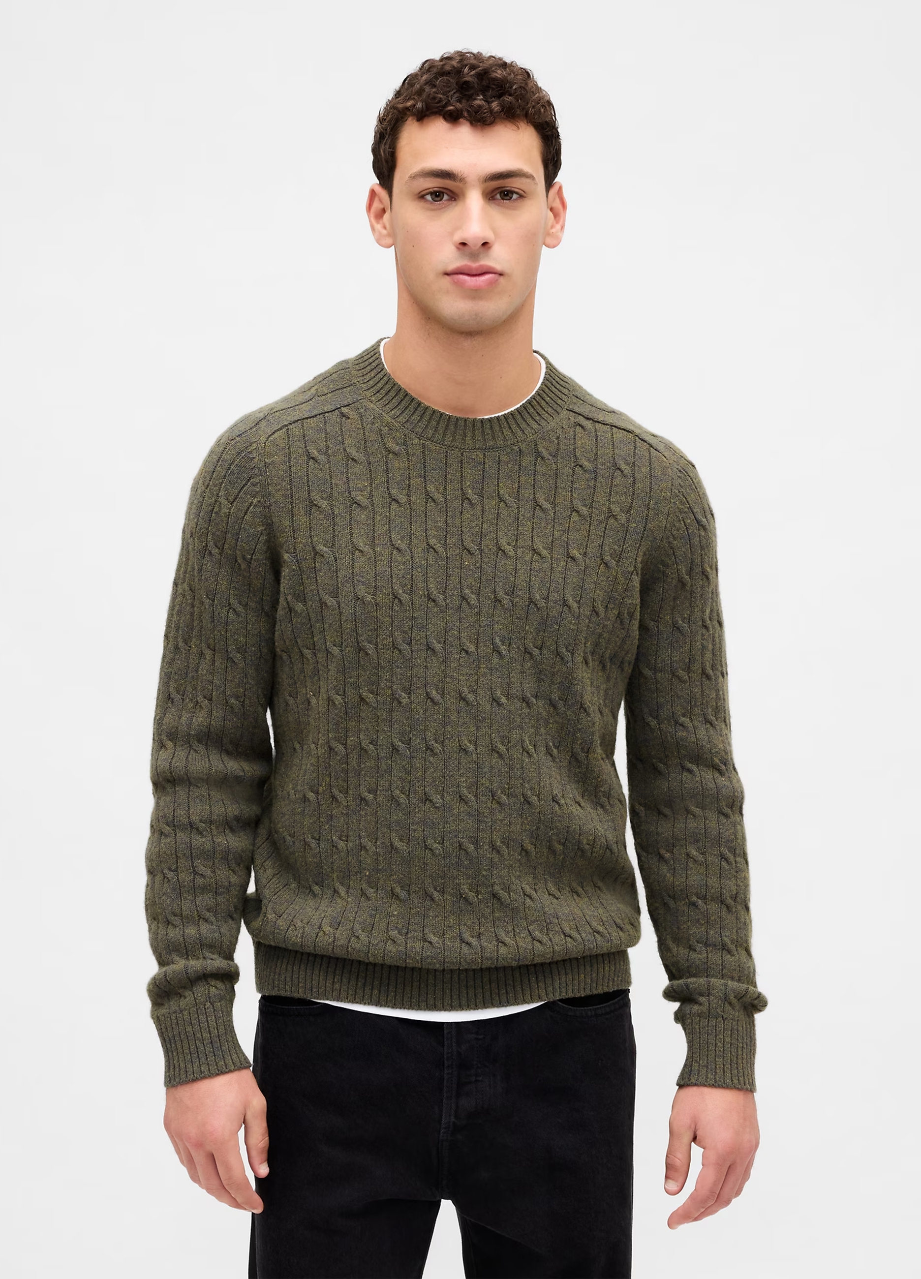 GAP, Maglione In Lana, Uomo, Verde, Taglia: XS