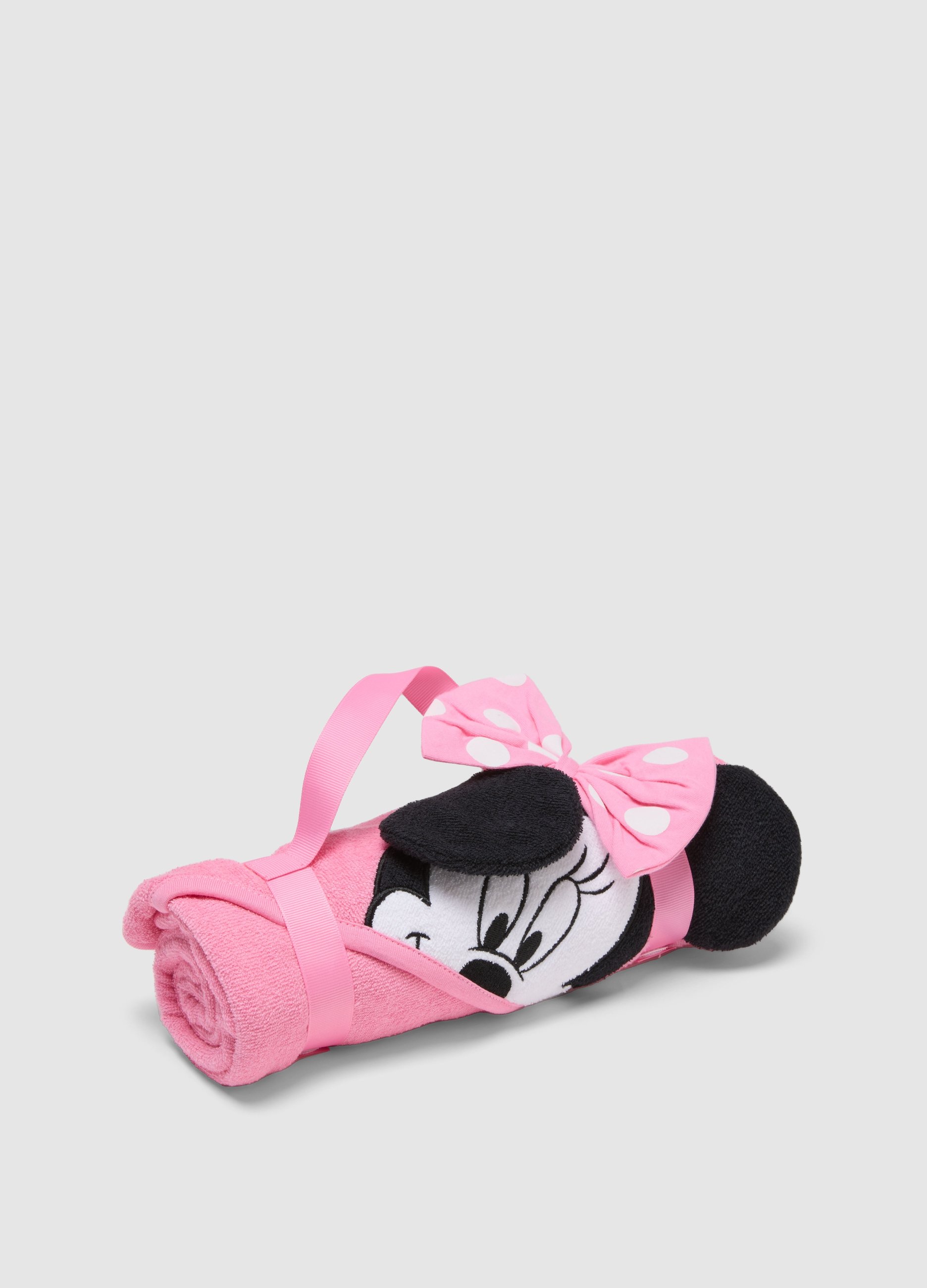 FAGOTTINO, Bata De Baño Para Niña Bebé En Mezcla De Algodón Rosa Con Forma De Minnie, Bebé Niña, Rosa pastel, Talla: FASUL
