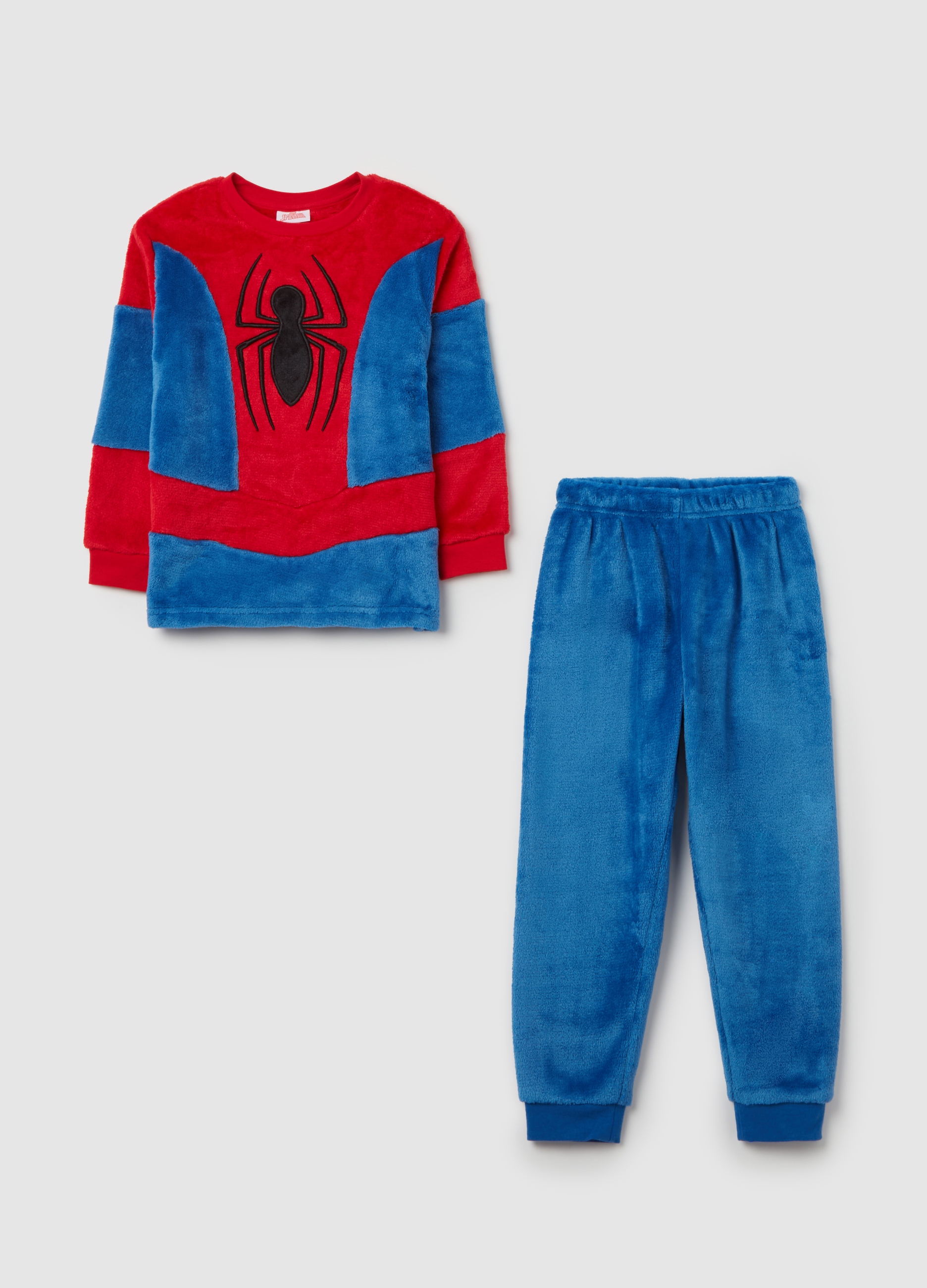 OVS KIDS, Pijama De Tejido Polar Con Estampado Spider-man, Niño, Azul/rojo, Talla: 3-4