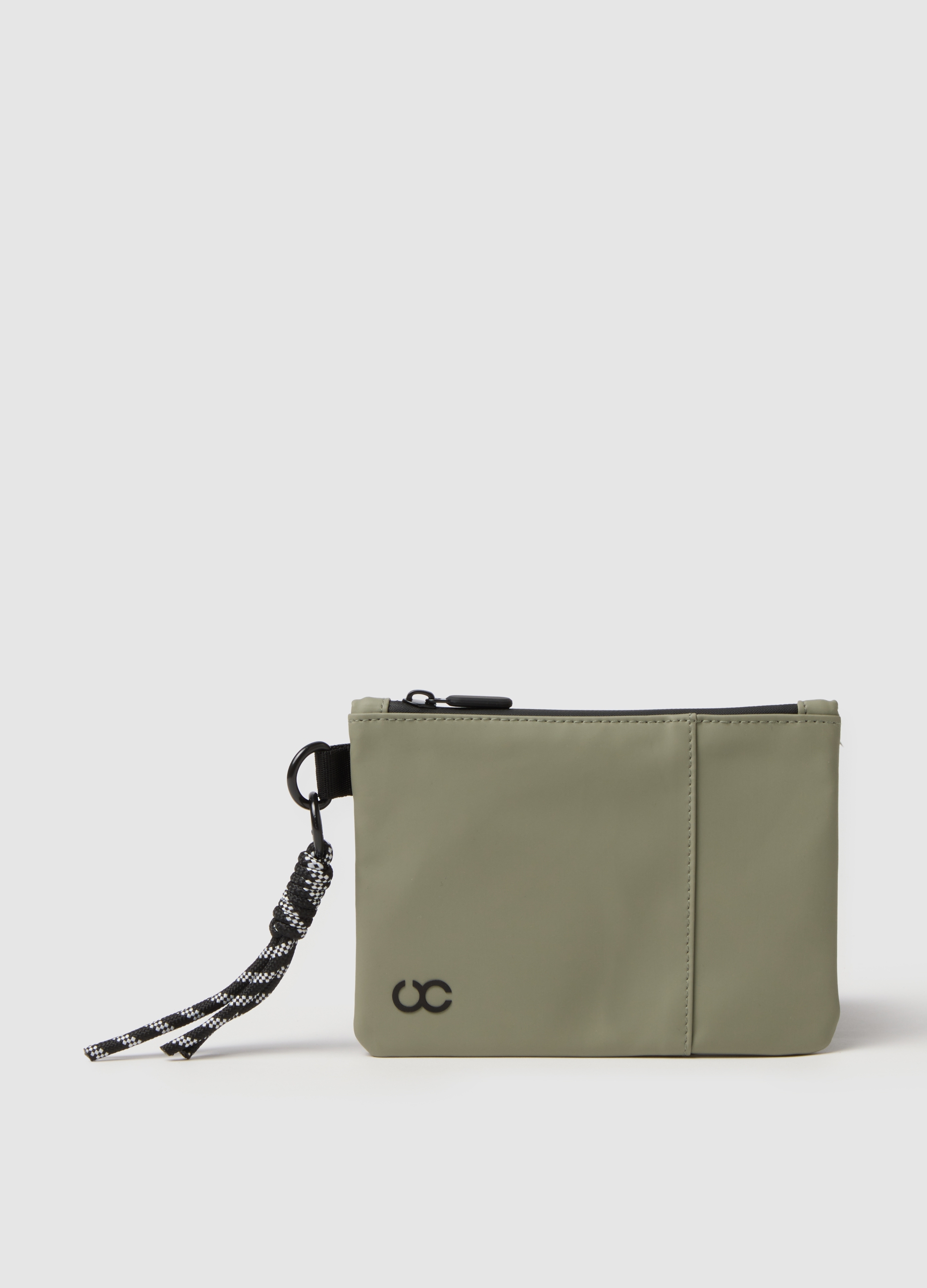 URBAN COMMUTER, Cartera Verde Con Cremallera Y Detalles Trenzados, Mujer, Verde claro, Talla: FASUL