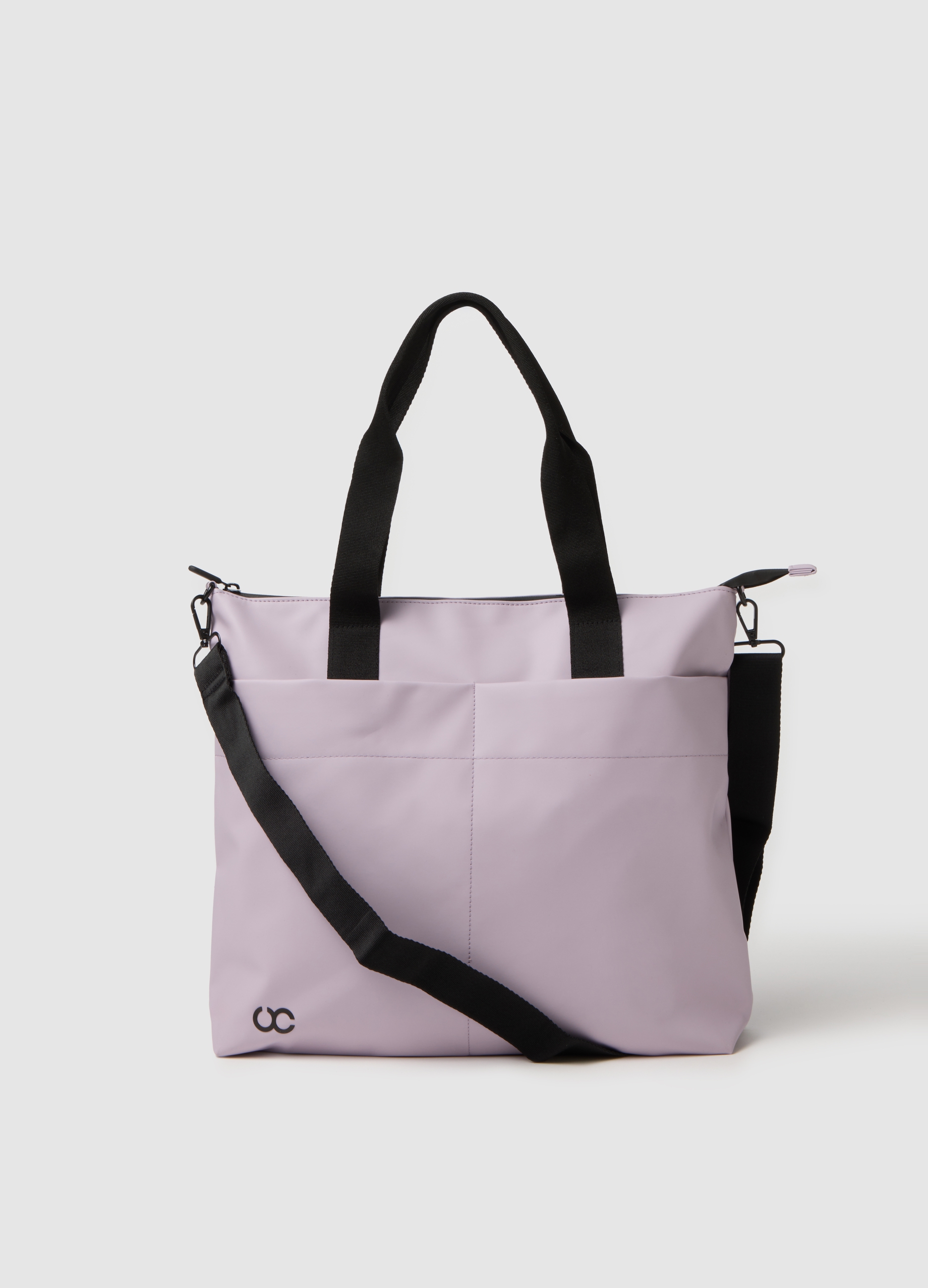 URBAN COMMUTER, Bolso Shopper Morado Con Múltiples Compartimentos Y Correa Ajustable, Mujer, Lila claro, Talla: FASUL