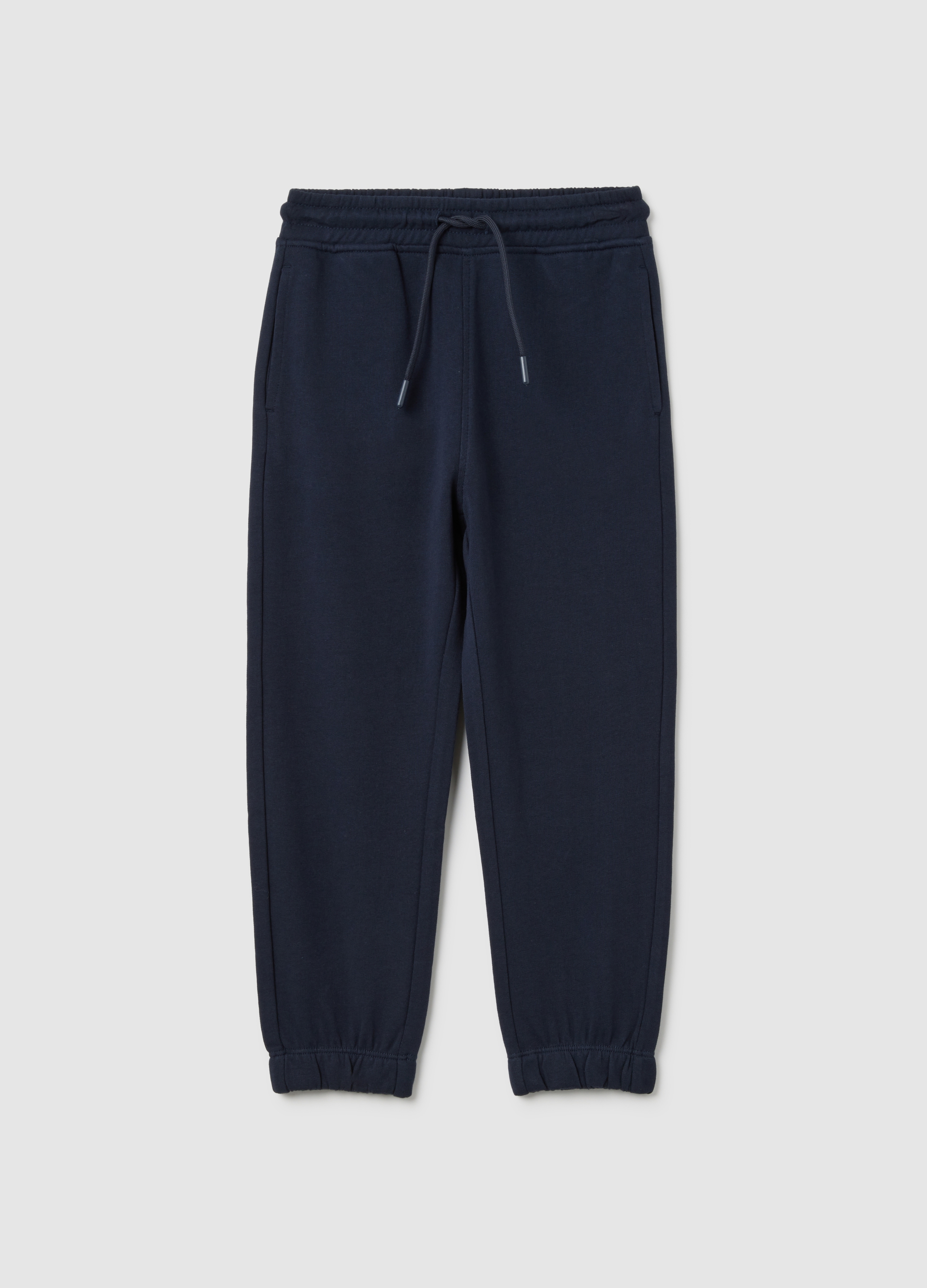 OVS, Kinder-jogginghose Aus Reinem Blauem Baumwolle Im Regular Fit, Junge, Dunkelblau, Größe: 3-4