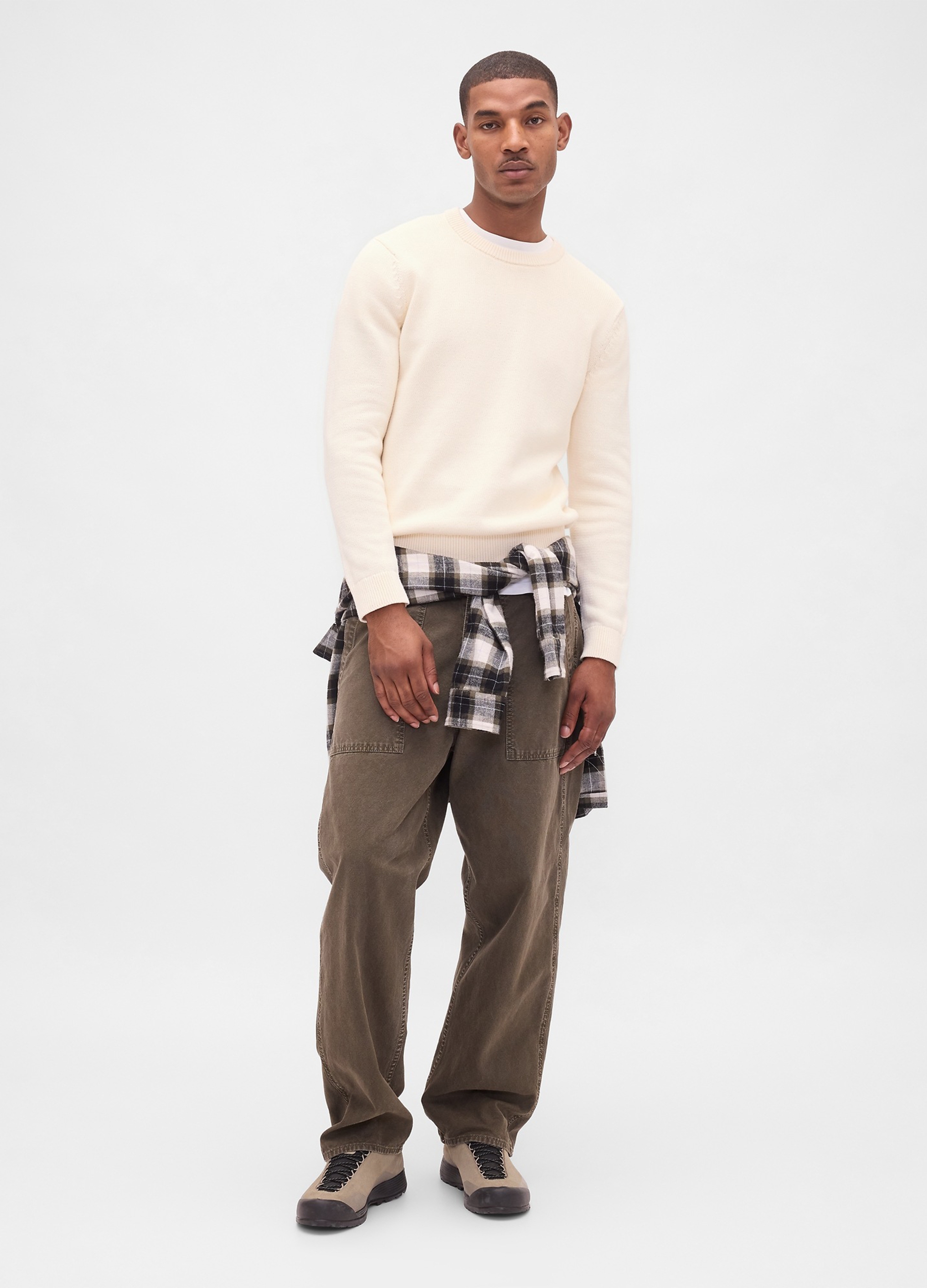 GAP, Maglione Girocollo Blu Scuro In Puro Cotone, Uomo, Blu, Taglia: S