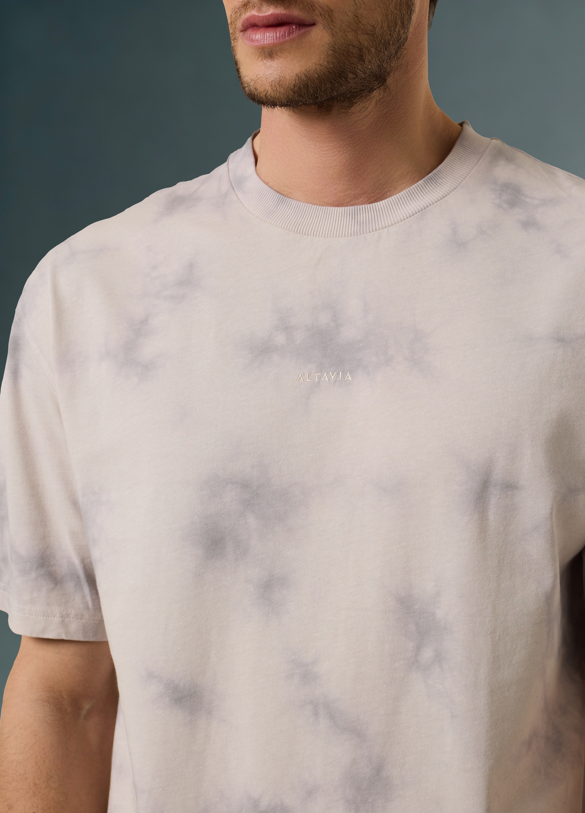 ALTAVIA, Camiseta Efecto Tie Dye De Mezcla De Algodón Y Cáñamo Altavia With Deborah Compagnoni, Hombre, Multicolor, Talla: XXL