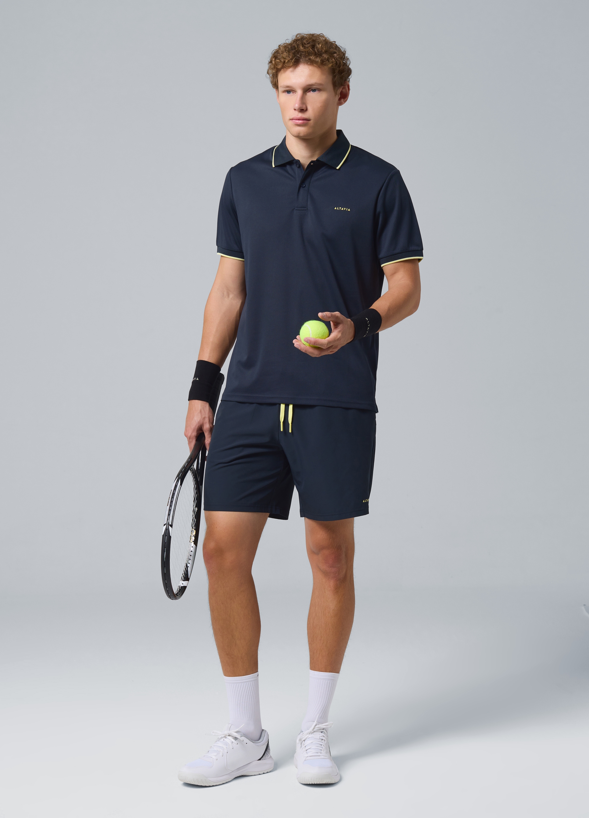 ALTAVIA COURT, Shorts Sportivi Neri In Tessuto Elasticizzato Altavia Court, Uomo, Nero, Taglia: M