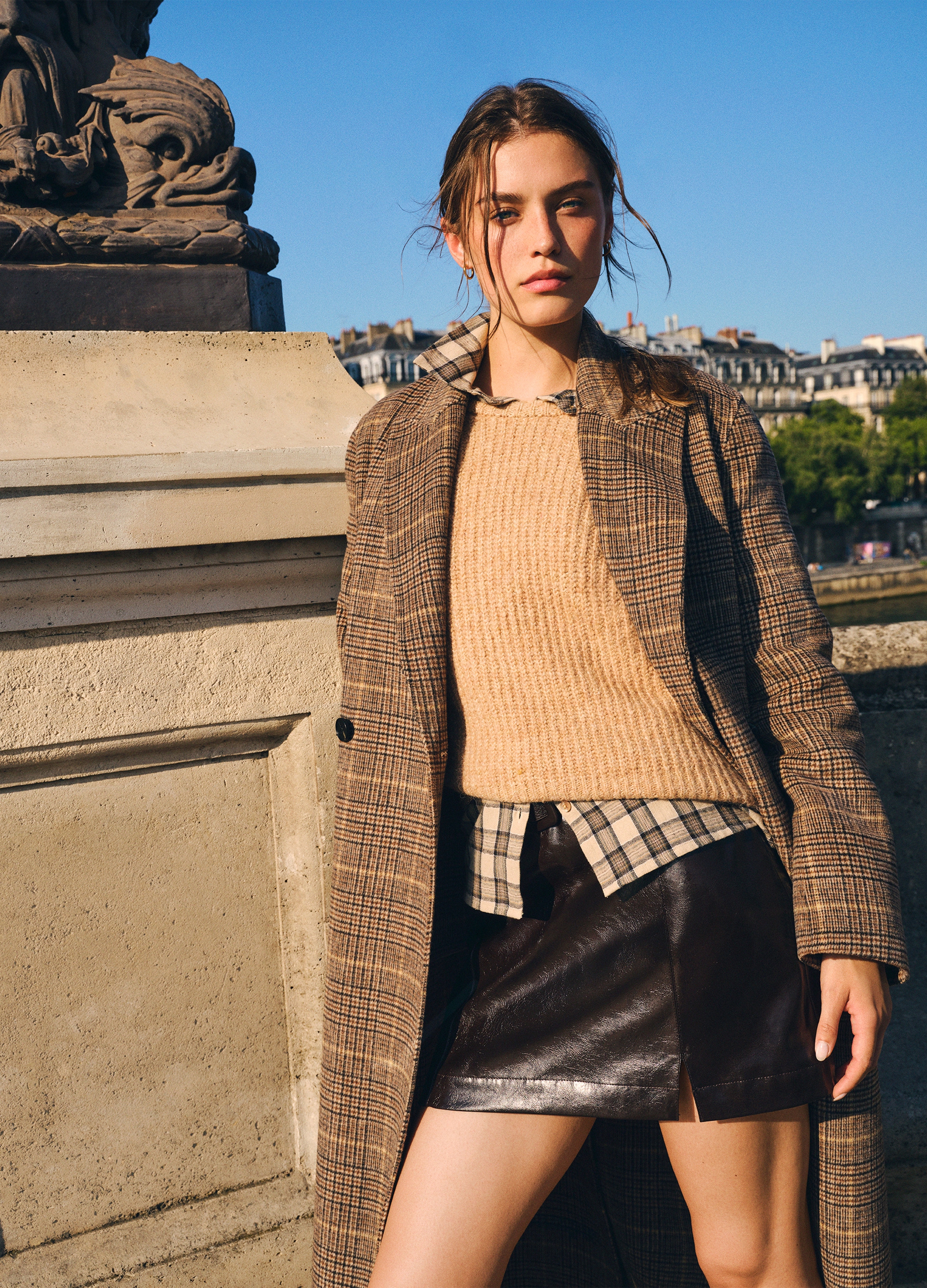 LES COPAINS, Gonna Mini Burgundy In Vernice Con Cintura, Donna, Rosso, Taglia: S