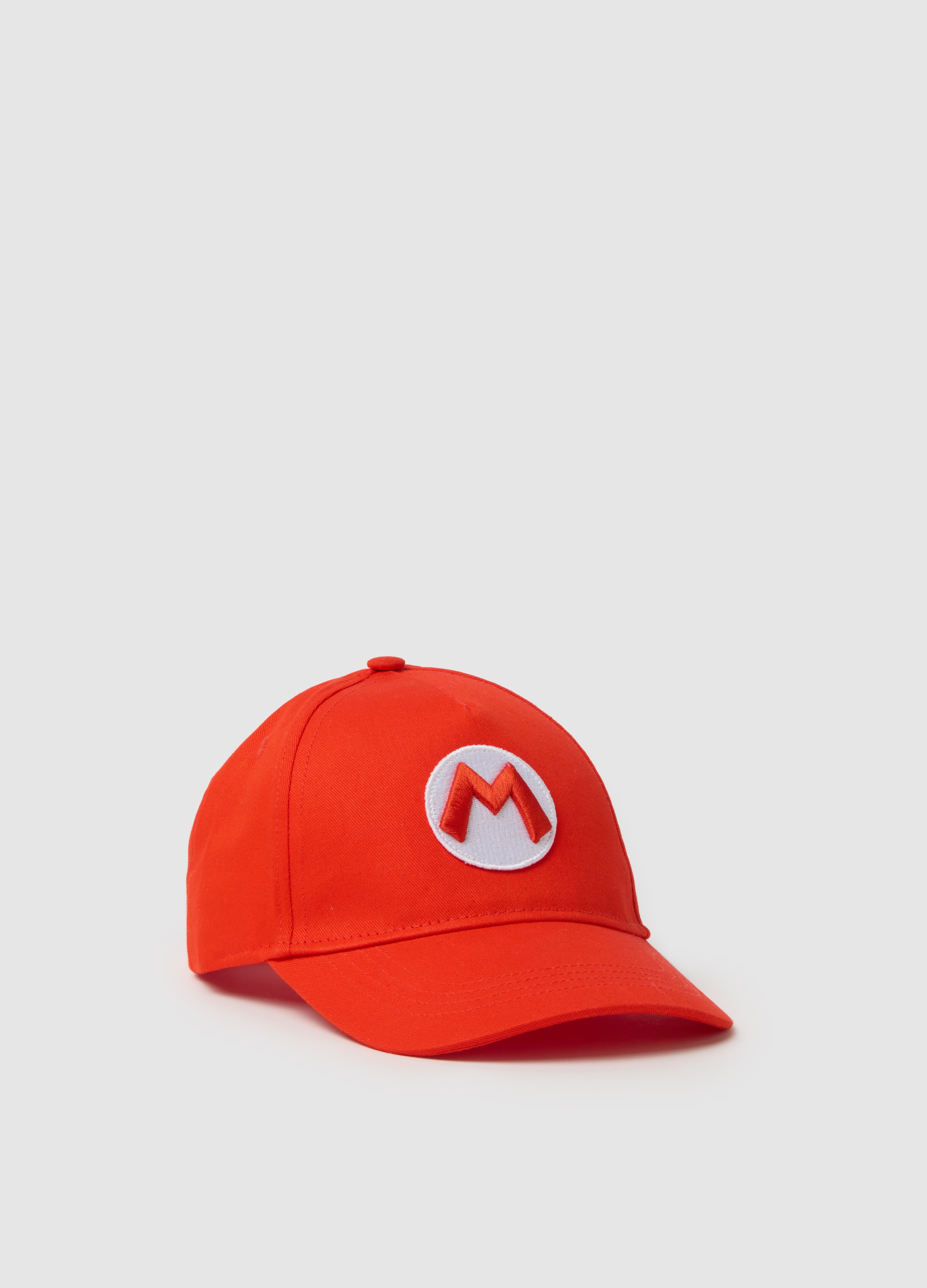 NINTENDO, Gorro Rojo De Puro Algodón Para Niños Con Logo De Super Mario, Niño, Rojo fresa, Talla: 56