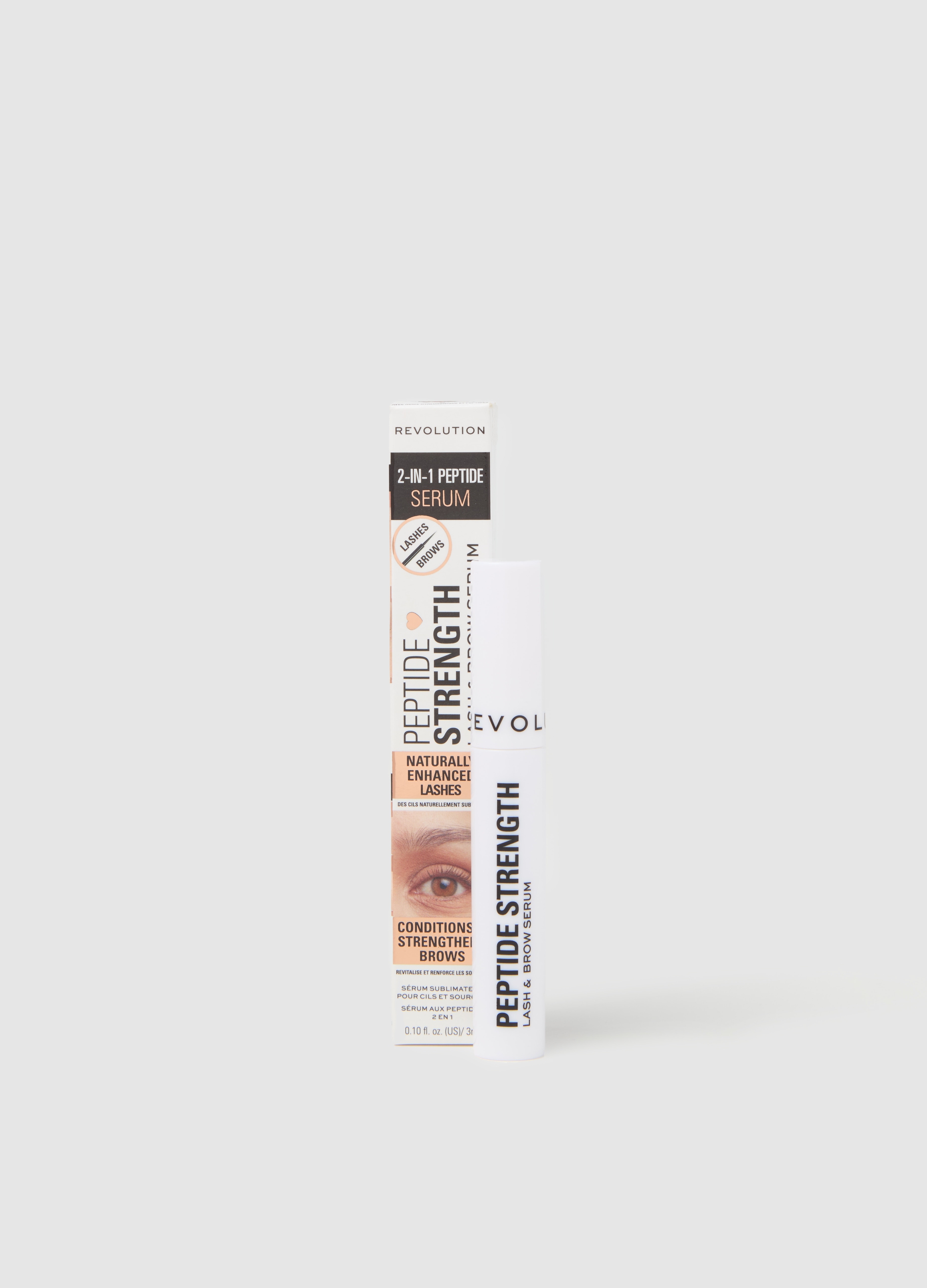 REVOLUTION, Peptide Strength Lash & Brow Serum Siero Ciglia E Sopracciglia, Donna, Bianco, Taglia: FASUL