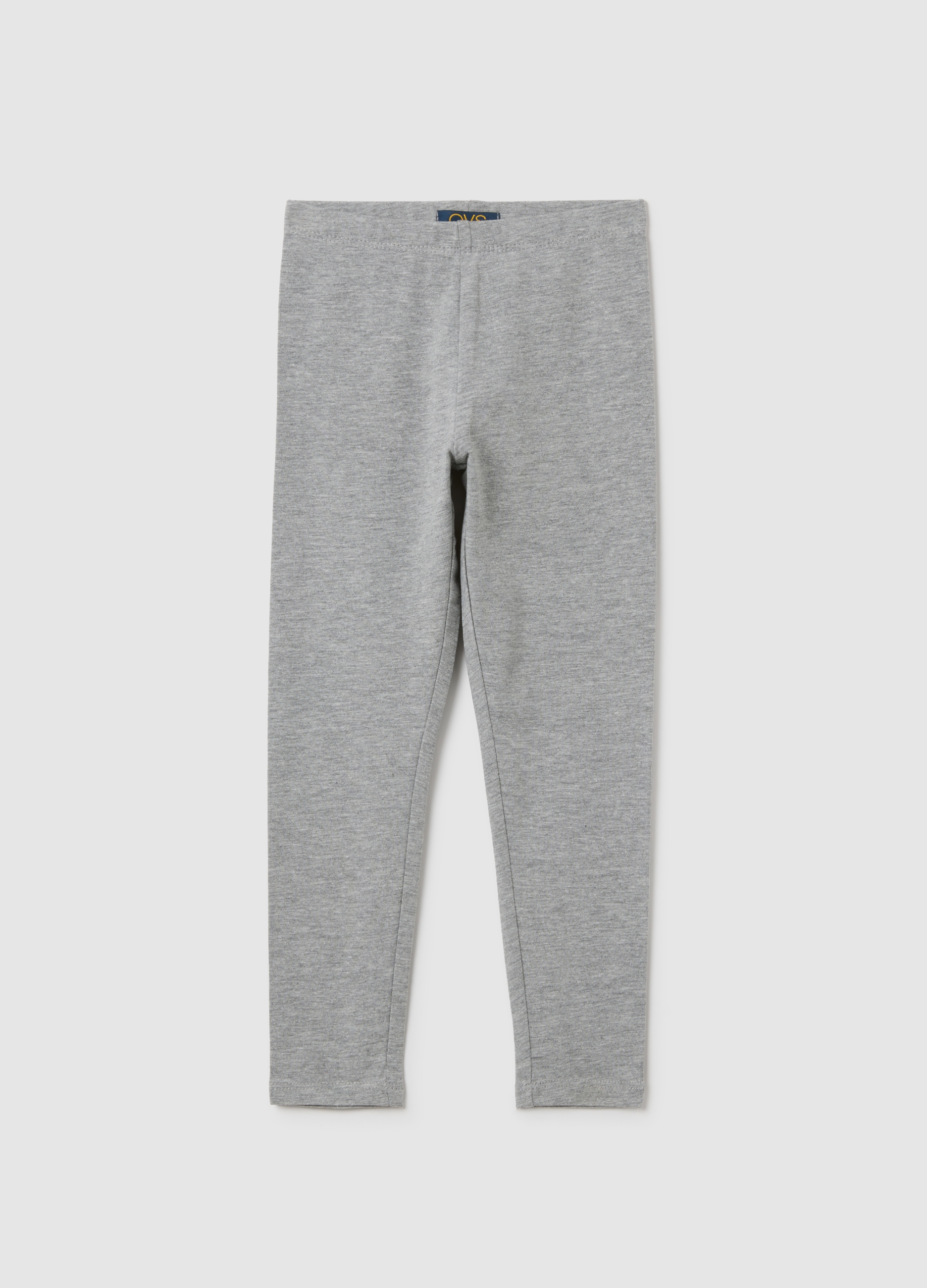 OVS, Graue Mädchen-skinny-leggings Aus Elastischer Baumwolle, Mädchen, Meliertes Grau, Größe: 3-4