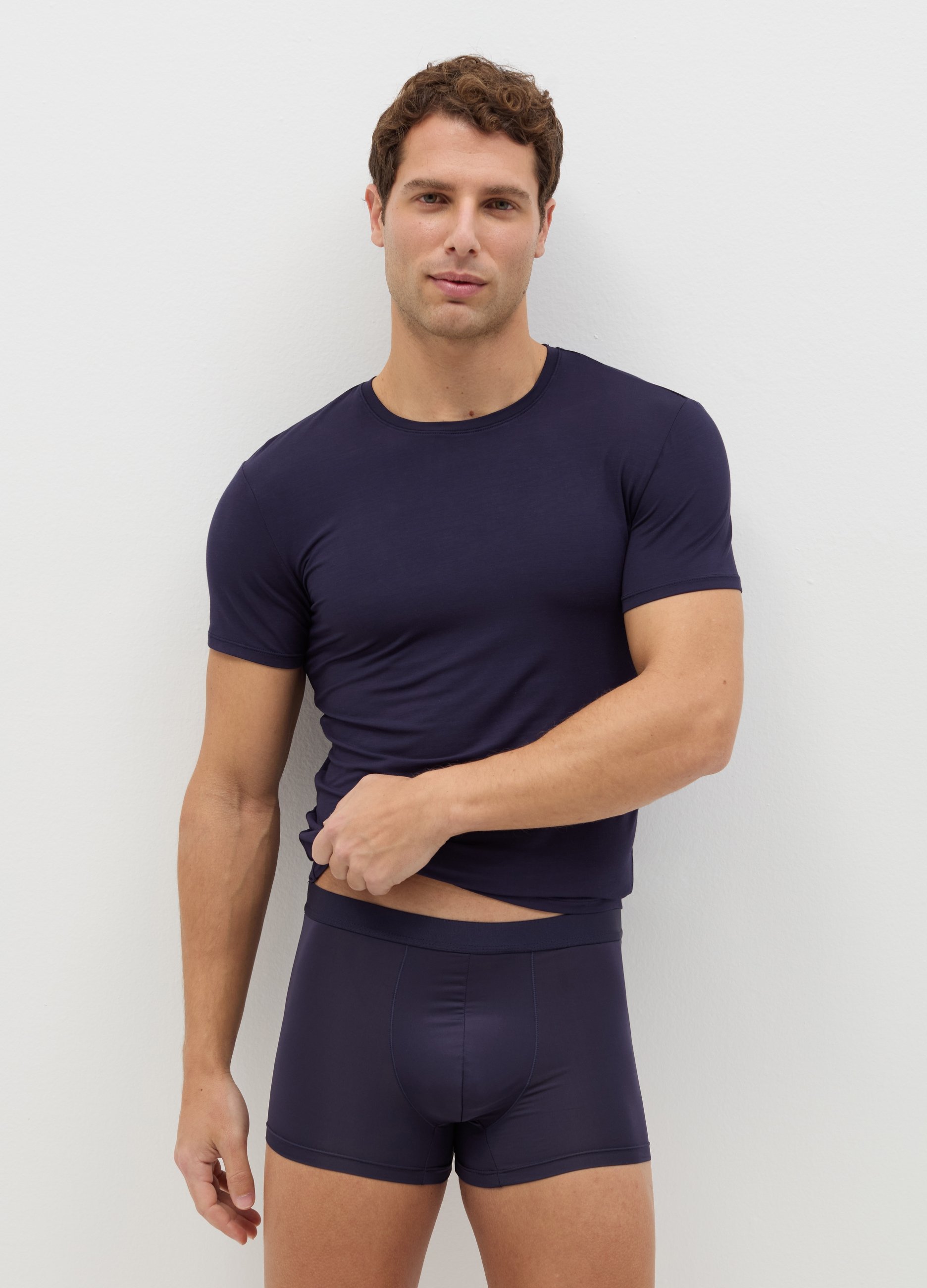 OVS , Bipack Boxer In Microfibra, Uomo, Blu, Taglia: S