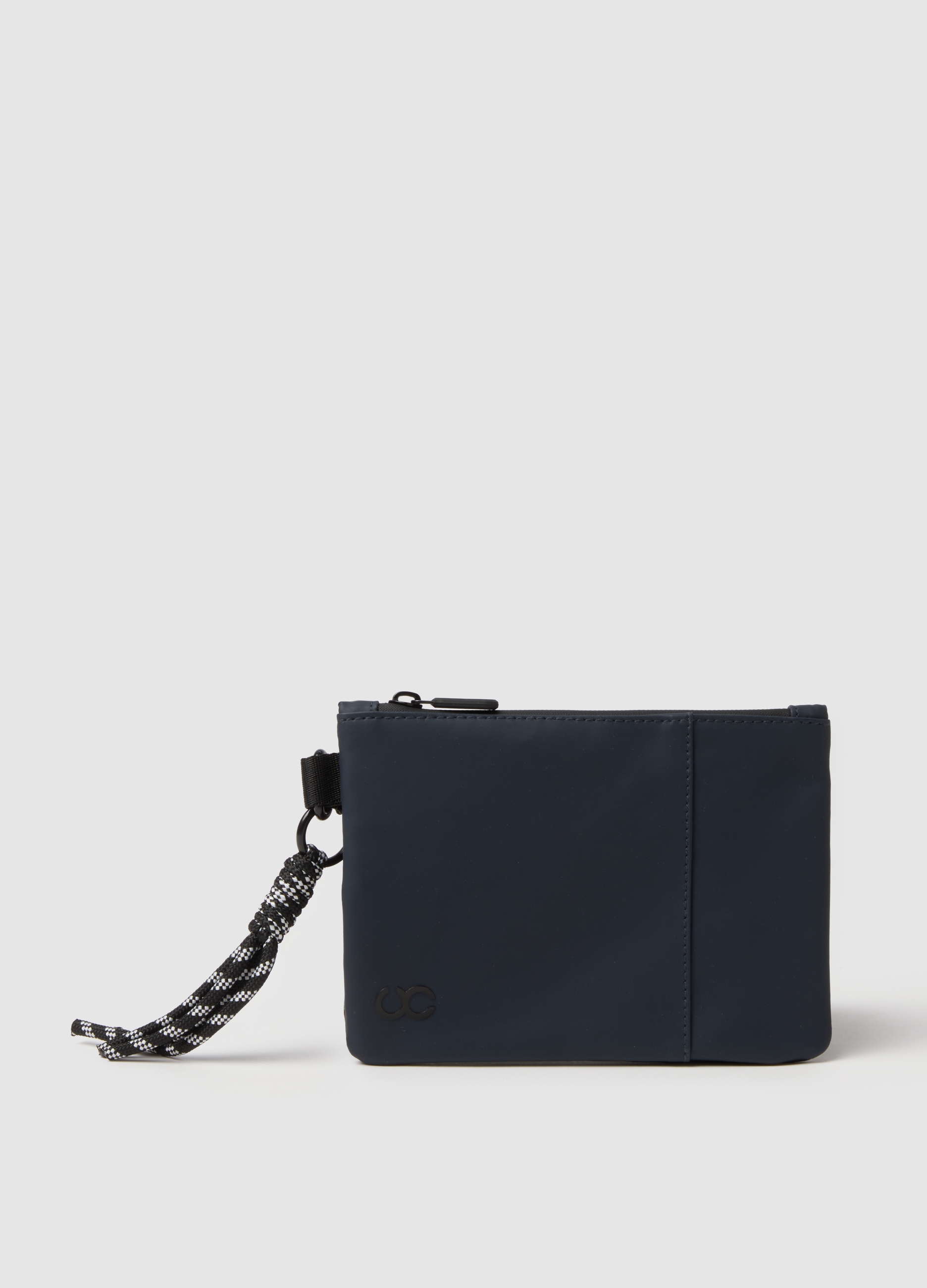 URBAN COMMUTER, Cartera Azul Con Cremallera Y Detalles Entrelazados, Mujer, Azul oscuro, Talla: FASUL