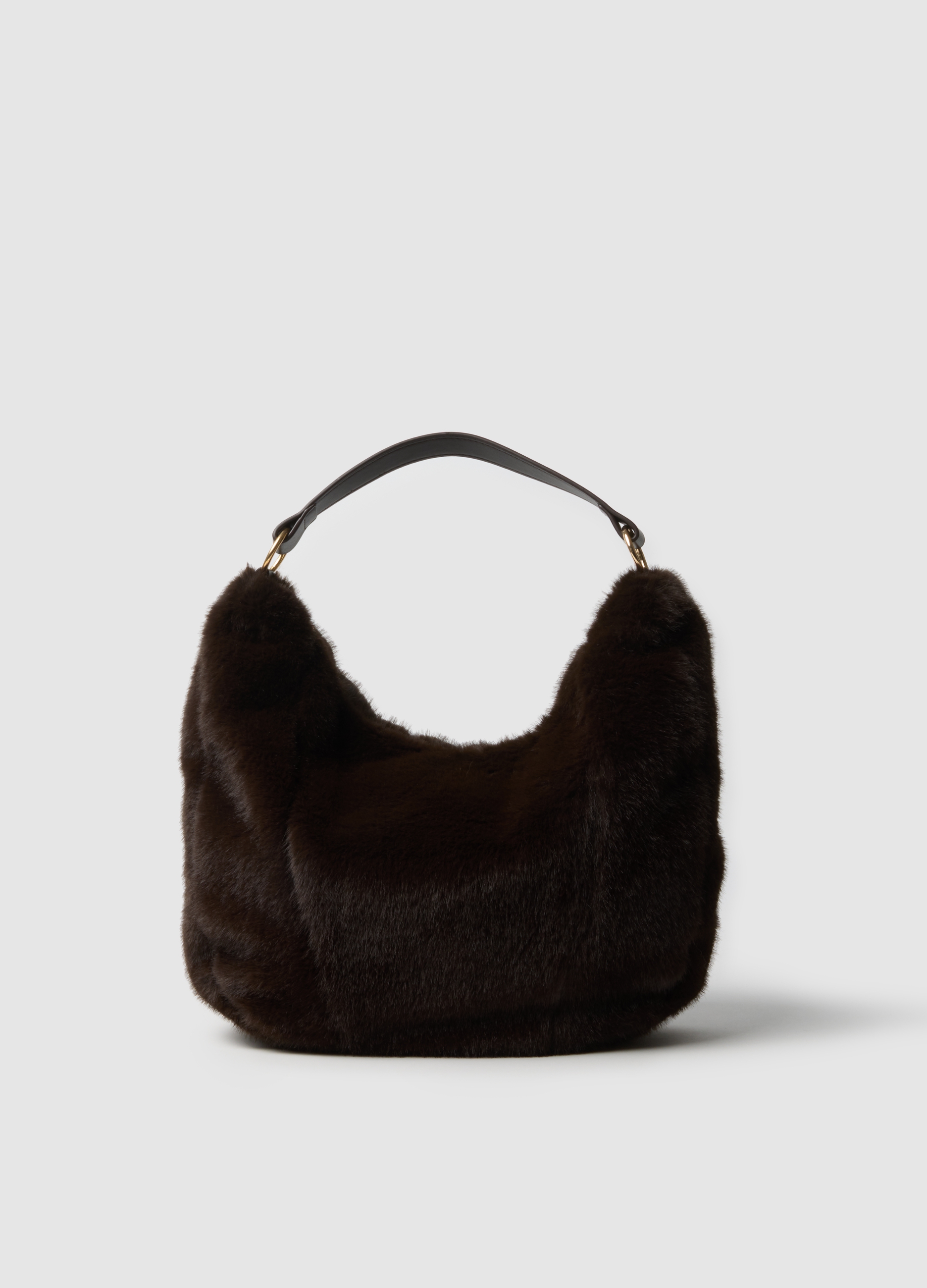 Borsa A Spalla Marrone, Mujer, Marrón oscuro, Talla: FASUL