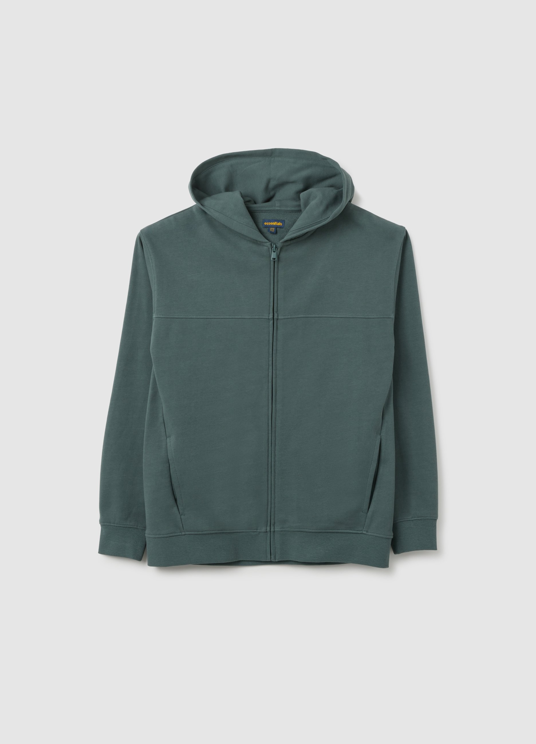 OVS, Jungen-sweatshirt Aus Grünem Reiner Baumwolle Regular Fit, Junge, Hellgrün, Größe: 10-11