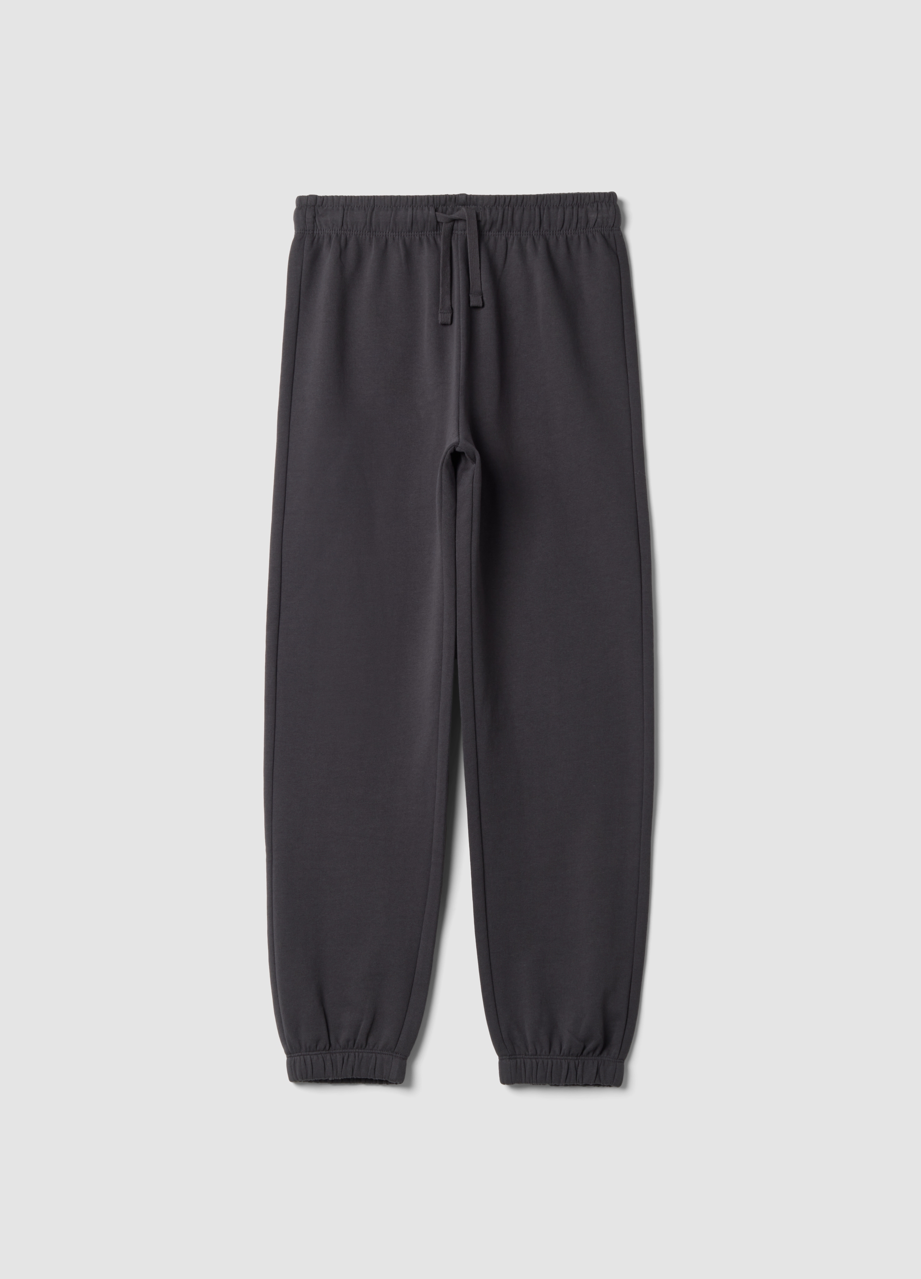 OVS KIDS, Jogger Grigi In Puro Cotone Organico Relaxed Fit, Bambino, Grigio, Taglia: 14-15