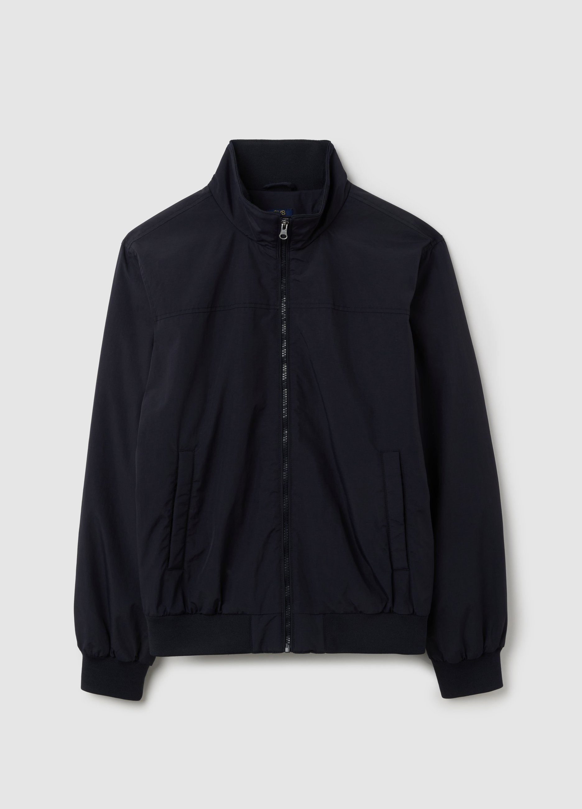 OVS, Chaqueta Azul Acolchada Con Cierre De Cremallera, Hombre, Azul oscuro, Talla: S