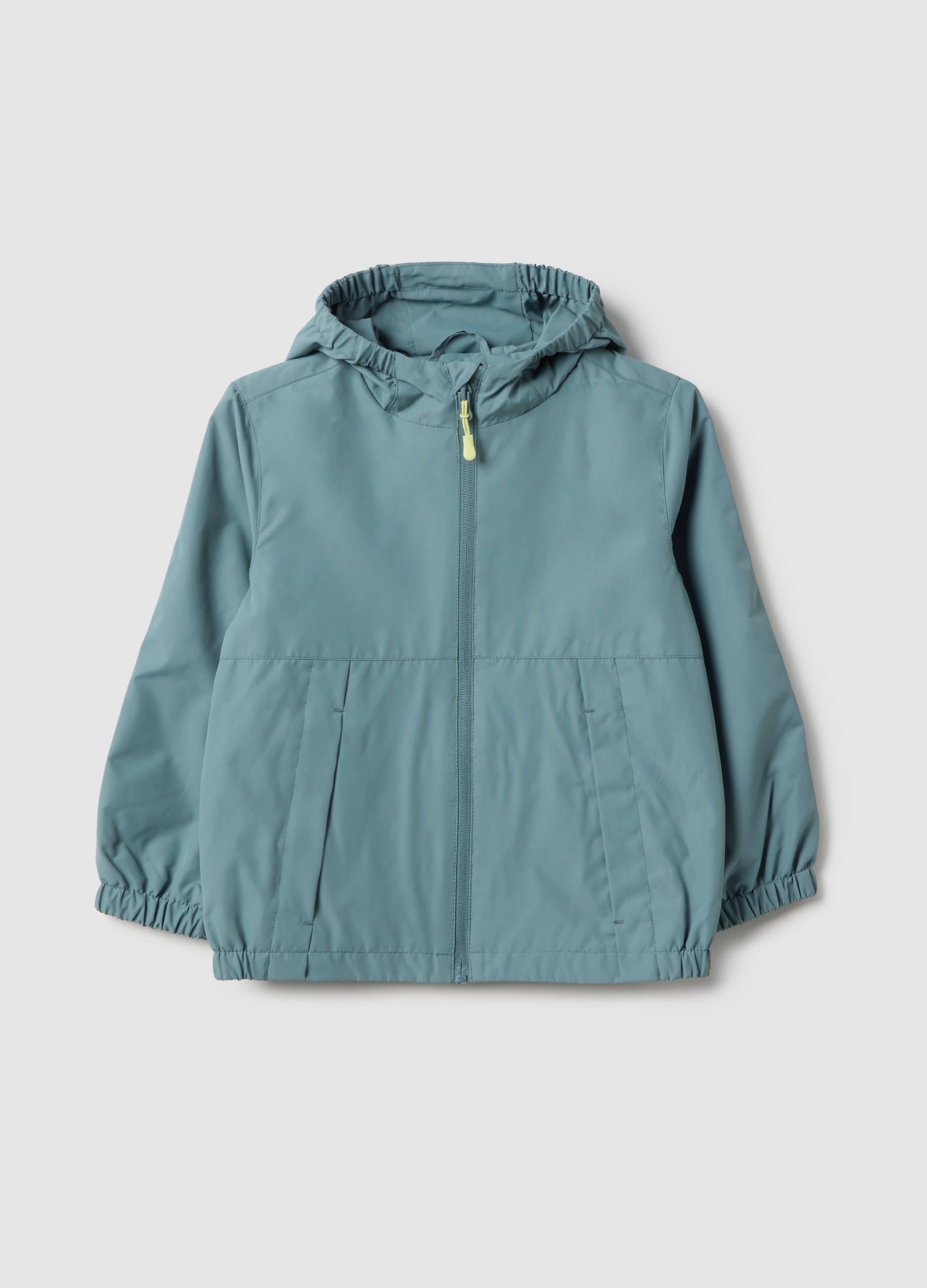 OVS KIDS, Chaqueta Azul Claro Para Niños Regular Fit Con Cremallera Completa Y Capucha, Niño, Azul claro, Talla: 8-9