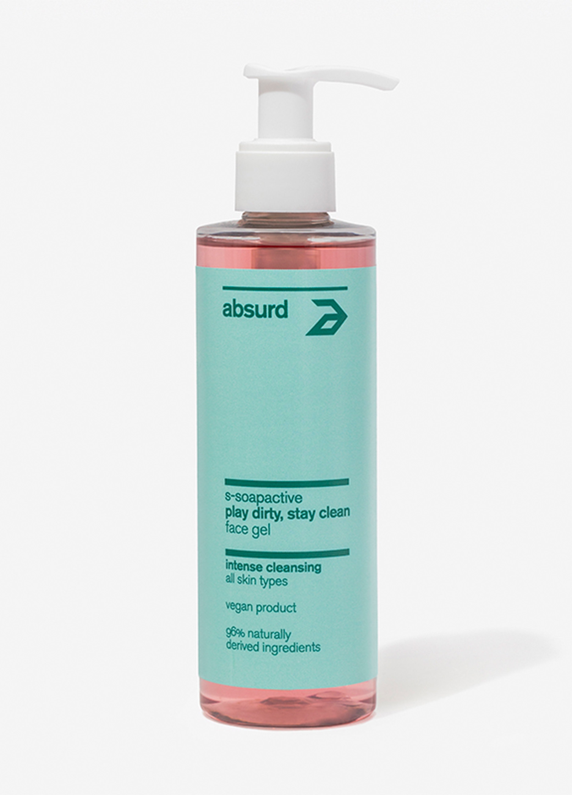 ABSURD, Gel Detergente Viso Ad Azione Intensa Play Dirty Stay Clean, Donna, Azzurro, Taglia: FASUL