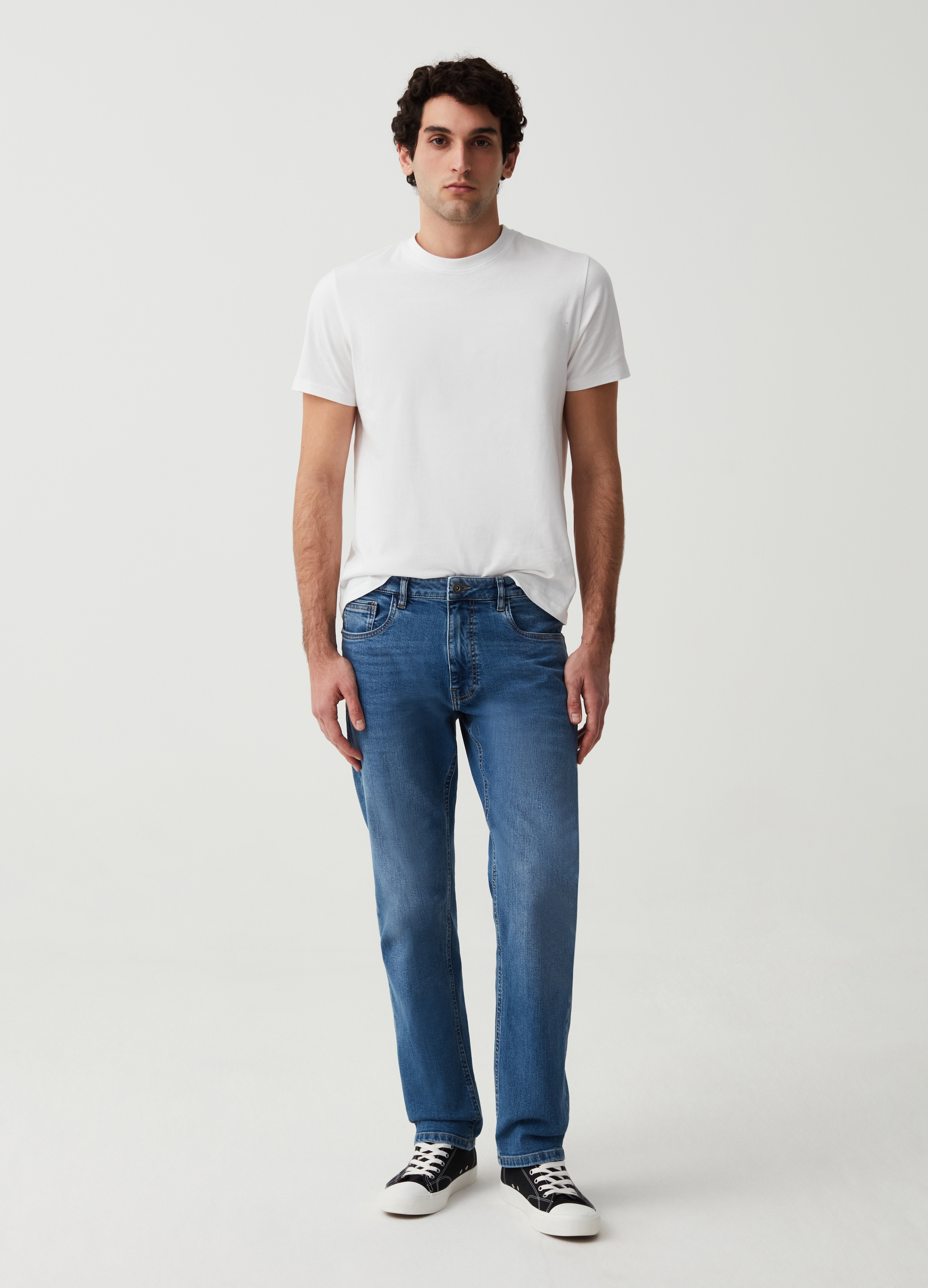 OVS , Jeans Comfort Fit Stretch, Uomo, Denim, Taglia: 50