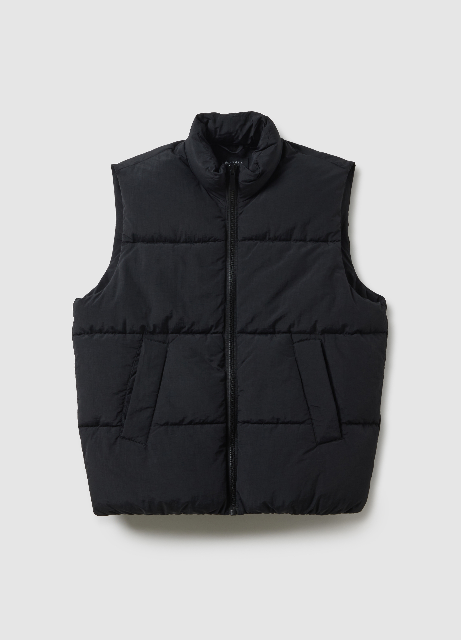 B.ANGEL, Gilet Imbottito Nero Regular Fit Con Zip, Uomo, Nero, Taglia: XS