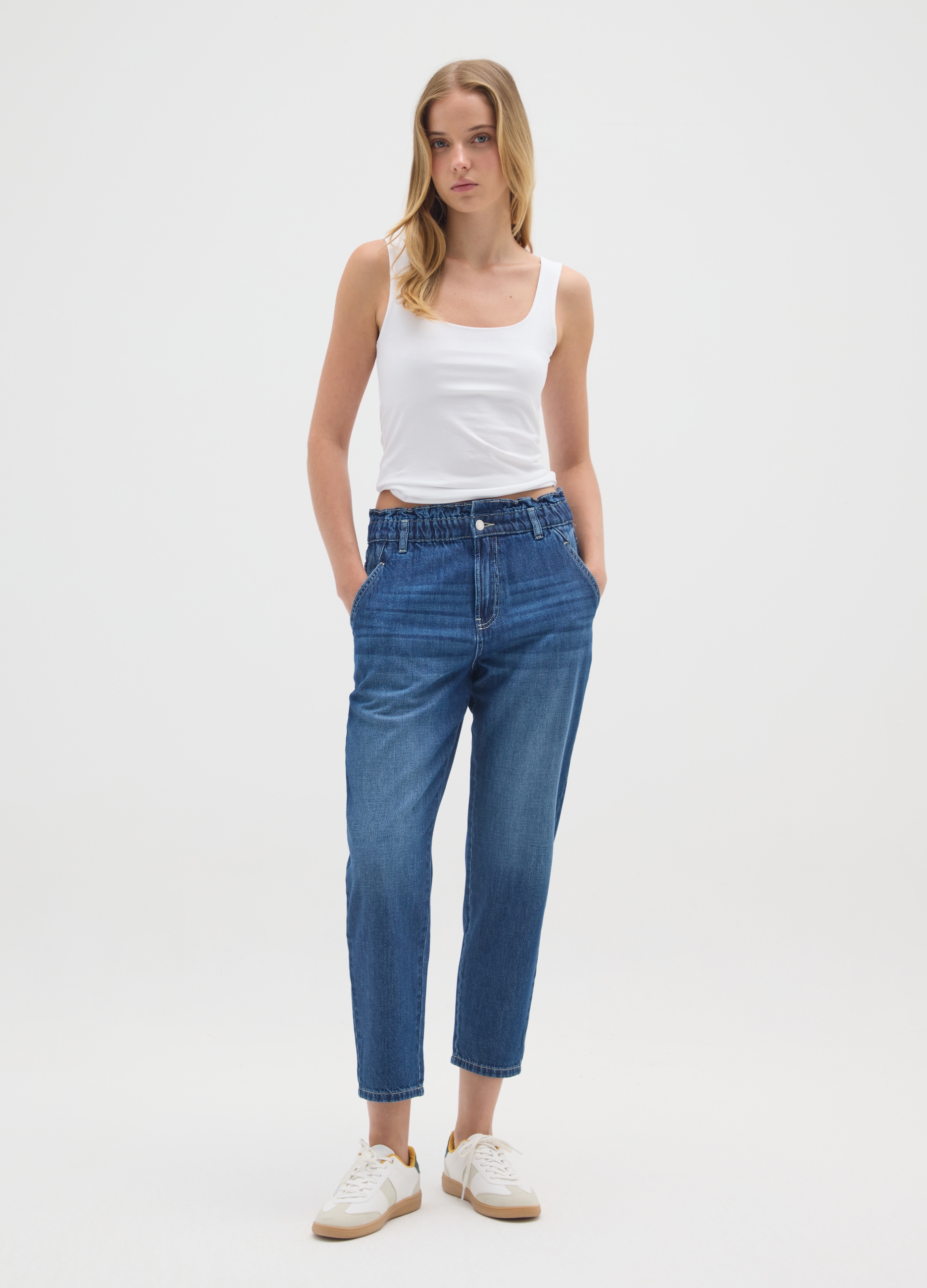 OVS, Slouchy Denim Jeans, Frau, Blau, Größe: 34