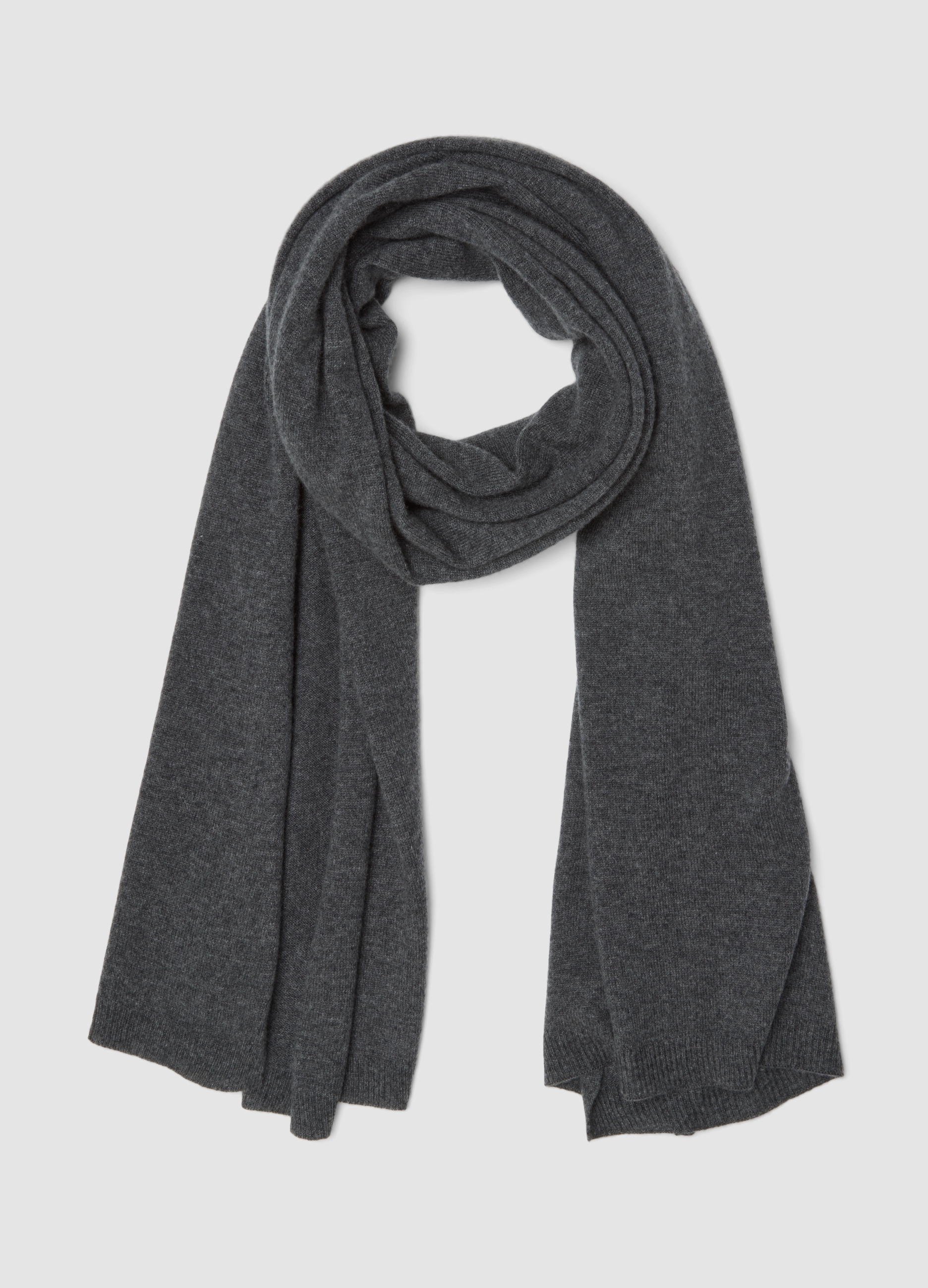 Piombo Contemporary, Sciarpa Grigia In Puro Cashmere, Donna, Grigio, Taglia: ONE SIZE
