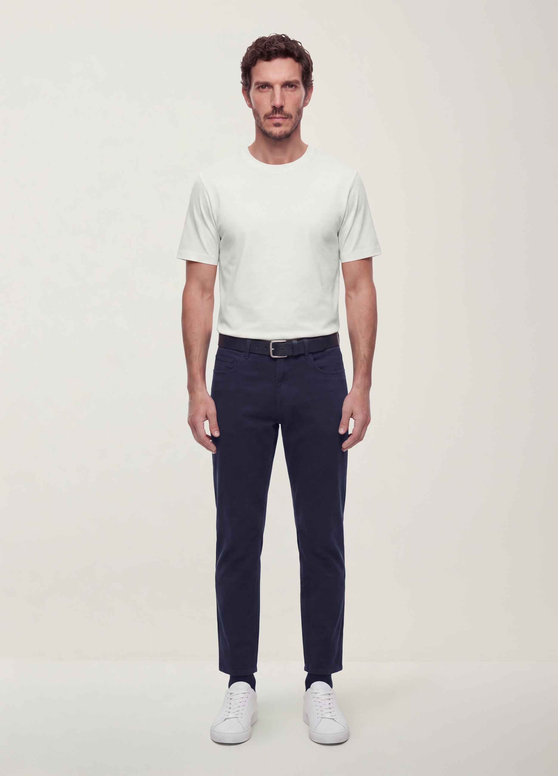 OVS , Pantaloni Blu Cinque Tasche In Puro Cotone, Uomo, Blu, Taglia: 50