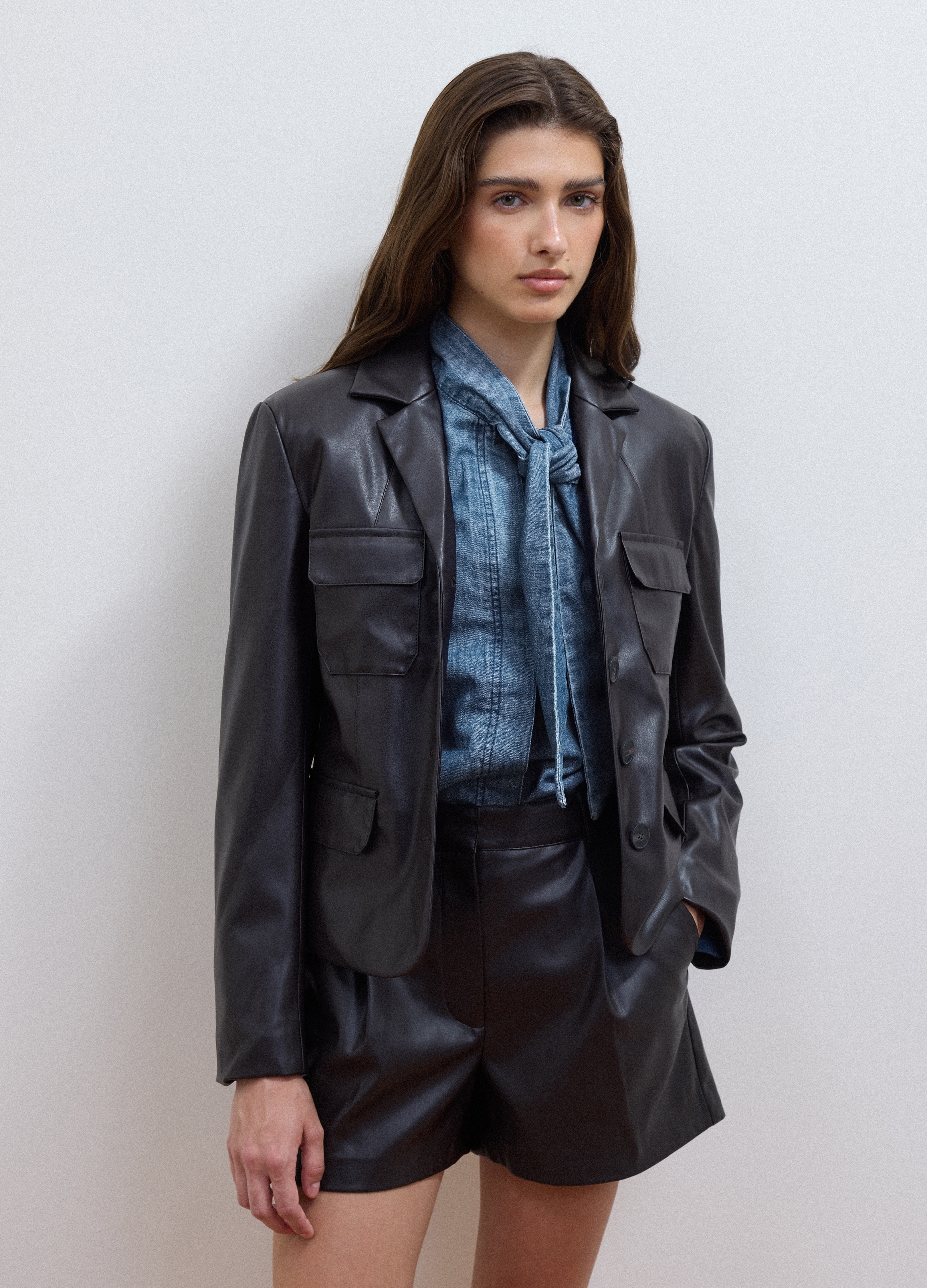 LES COPAINS, Blazer Nero Slim Fit Con Rever Classico, Donna, Nero, Taglia: 44