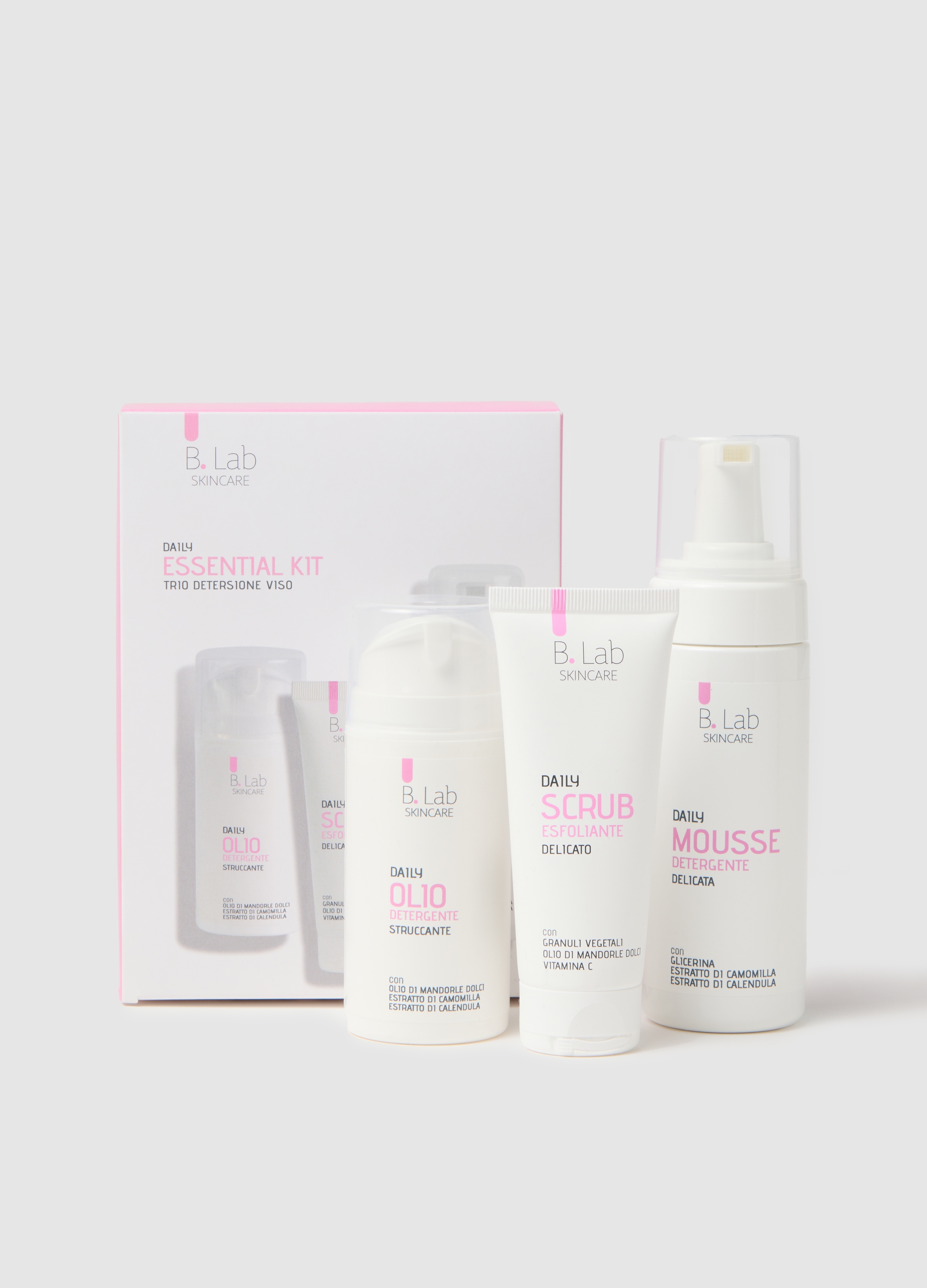 B.LAB, B-lab Essential Kit Trio Detersione, Donna, Bianco, Taglia: FASUL