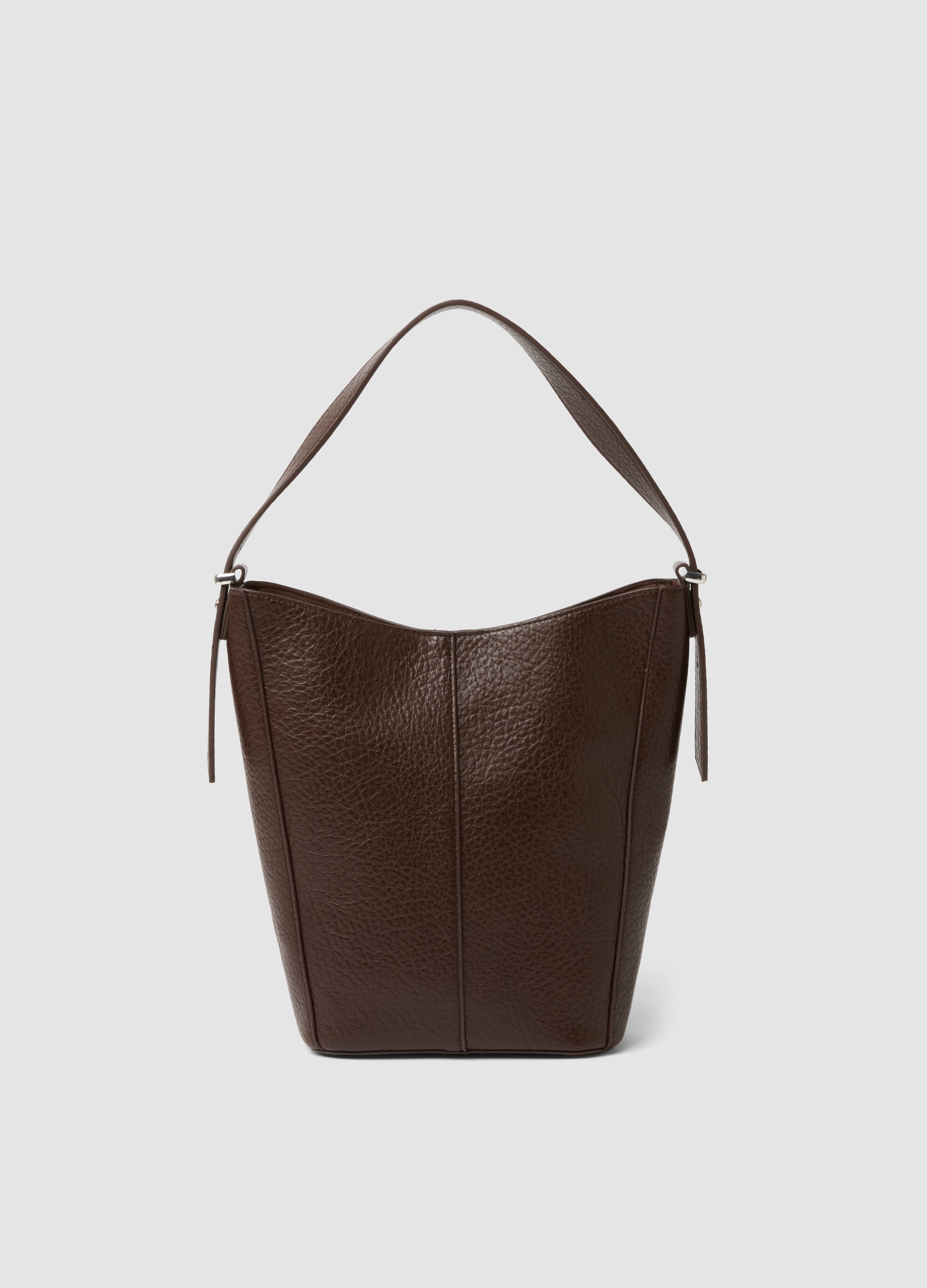 OVS, Borsa Marrone A Spalla Effetto Martellato, Donna, Marrone, Taglia: ONE SIZE