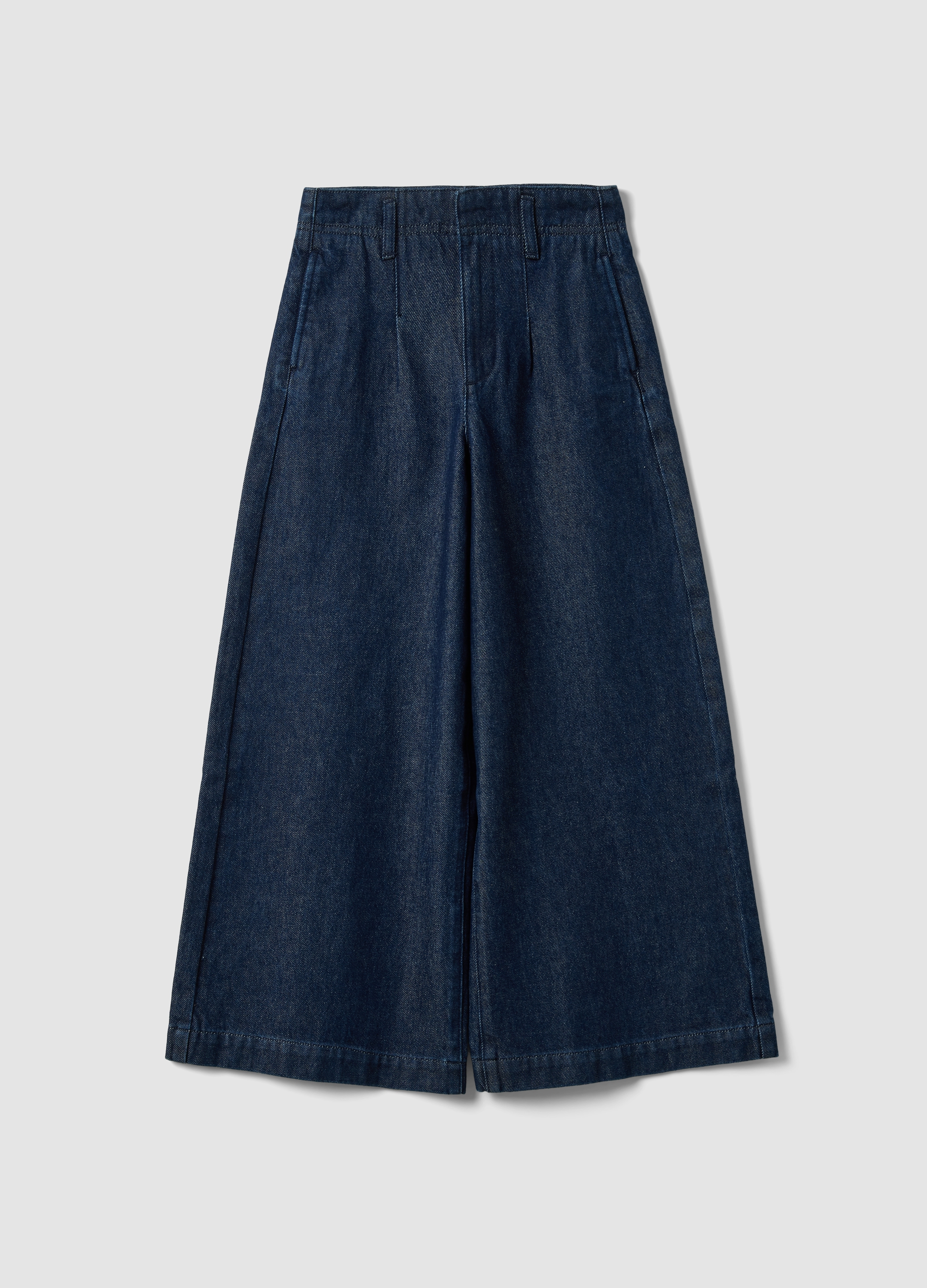 REPUBLIC OF DENIM, Jeans Blu Wide Leg In Puro Cotone, Bambina, Blu, Taglia: 12-13