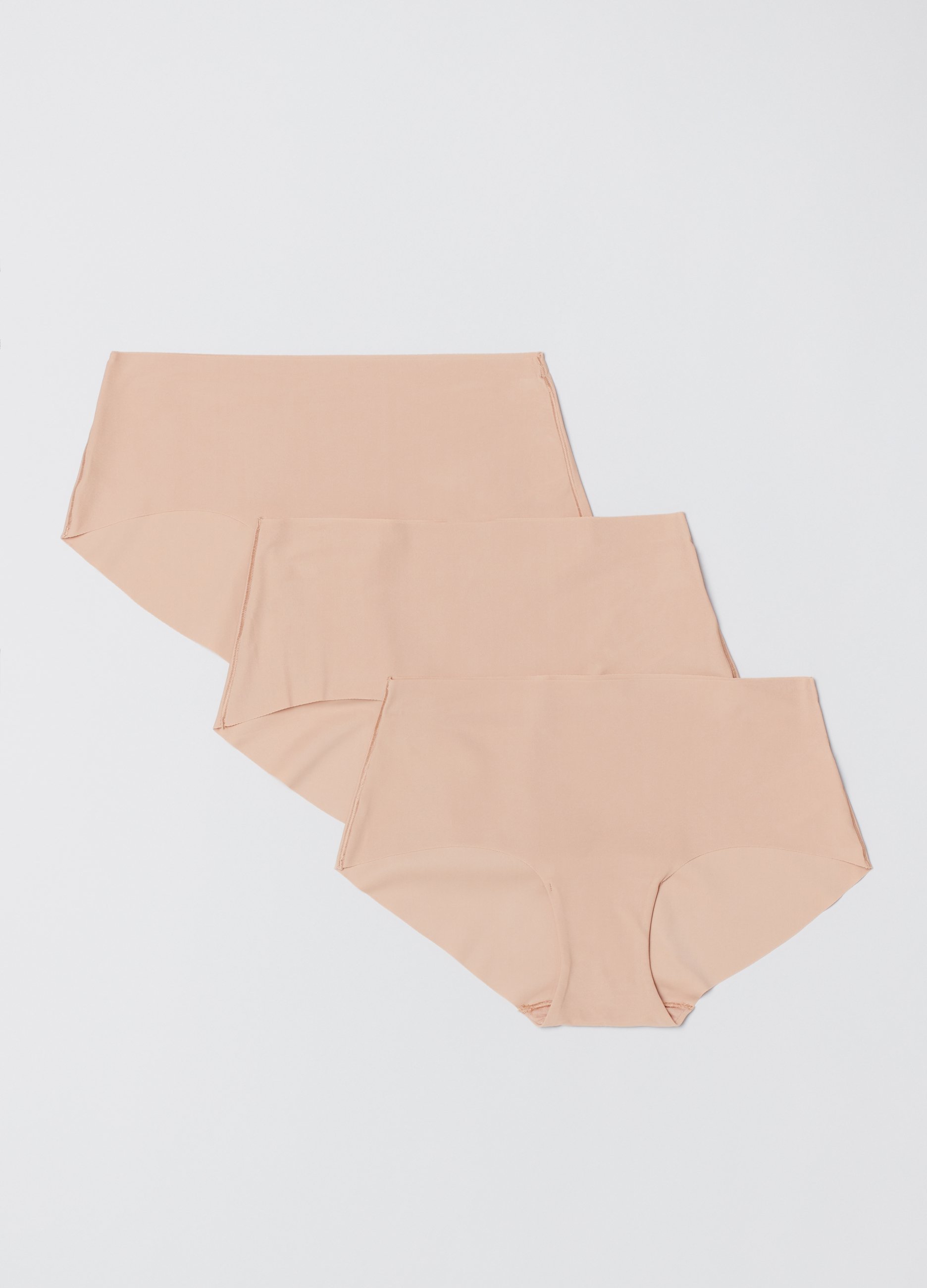 GAP, Tripack Culotte In Microfibra, Donna, Beige, Taglia: XL