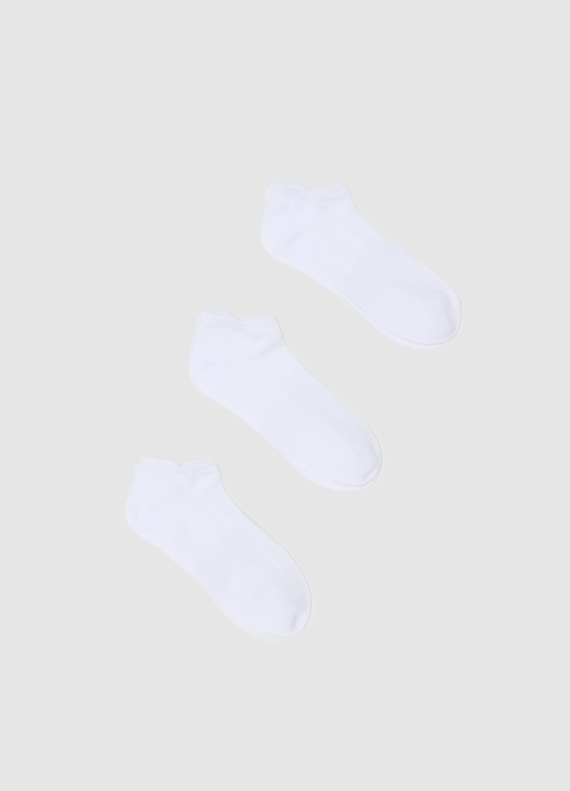 OVS , Tripack Calze Corte Stretch, Uomo, Nero, Taglia: 38-42