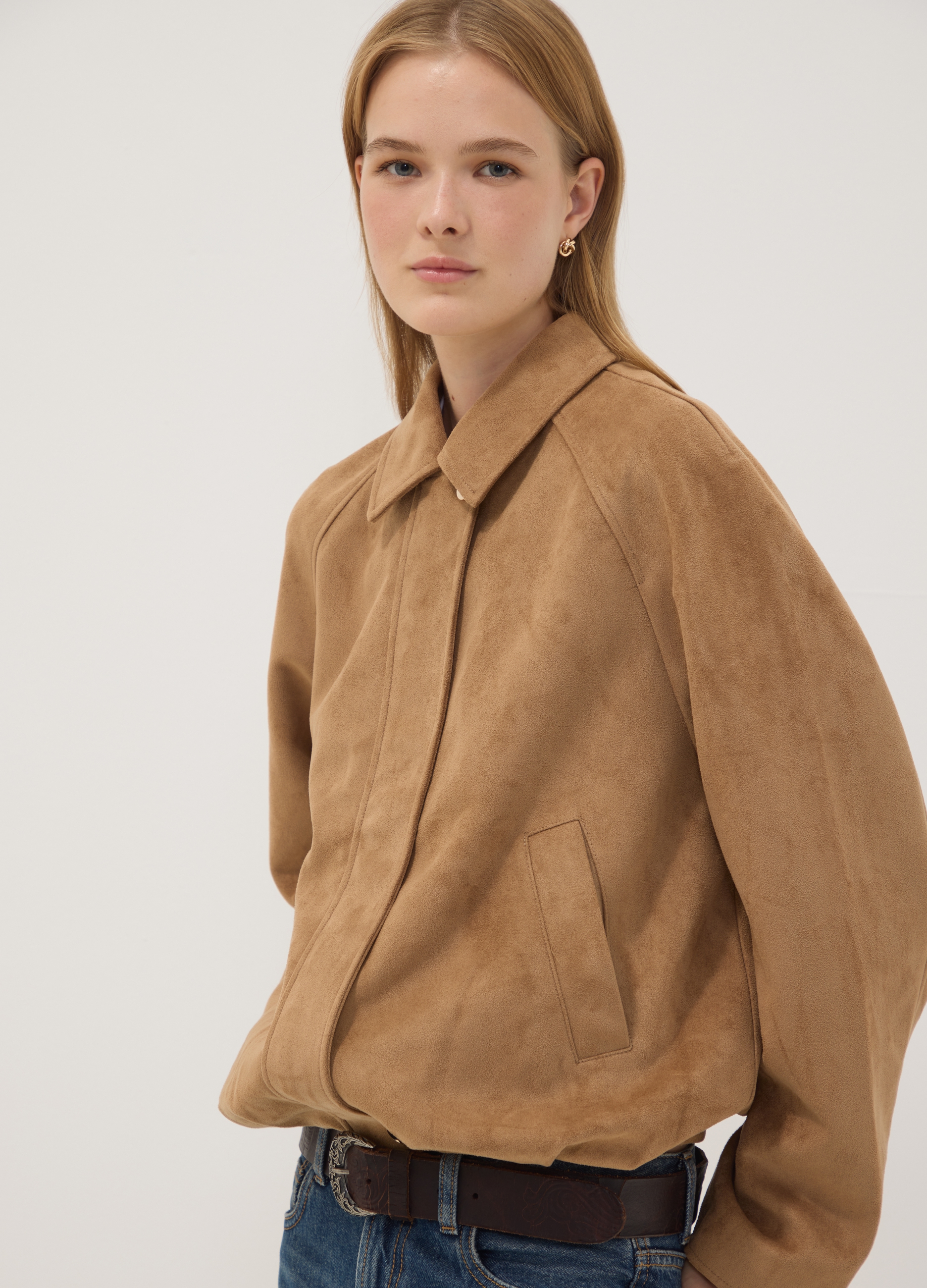 OVS, Giubbotto Beige Con Zip E Bottoni Regular Fit, Donna, Beige, Taglia: S