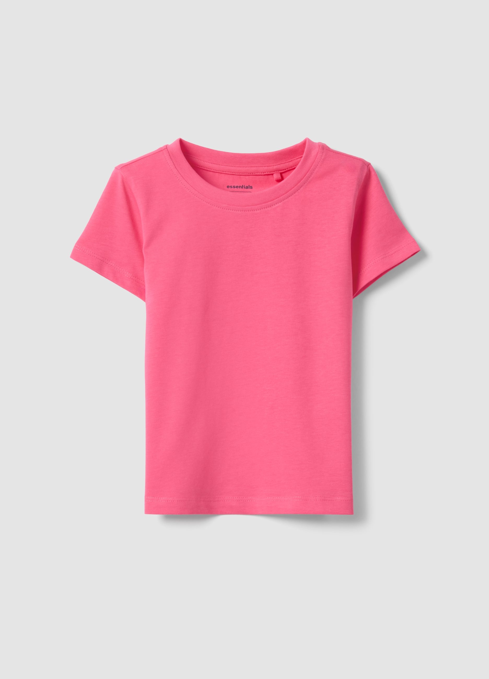 OVS KIDS, Camiseta Rosa De Algodón Puro Para Niña, Corte Regular, Niña, Rosa coral, Talla: 3-4