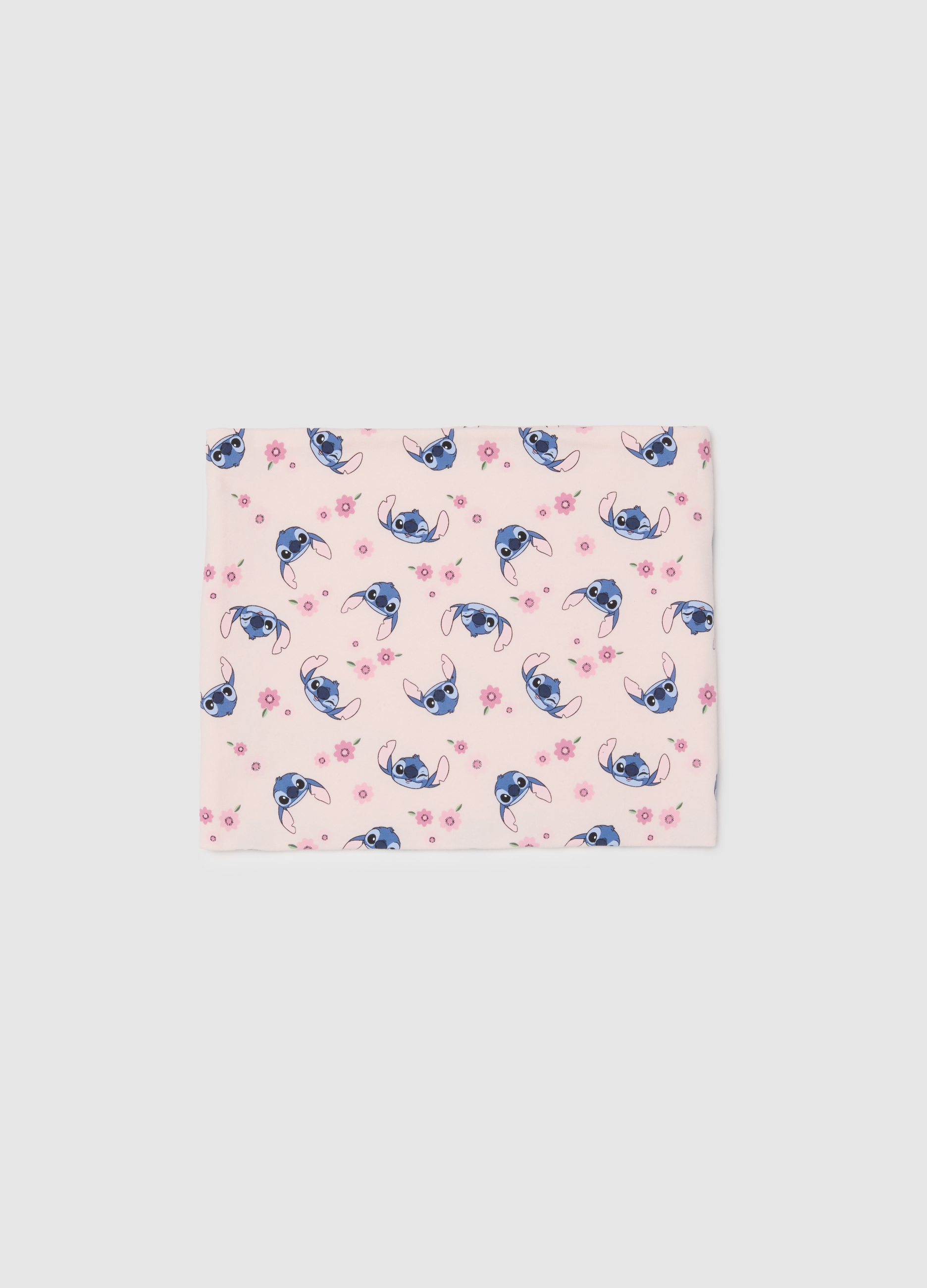 DISNEY, Bufanda Multicolor De Algodón Elástico Con Estampado Para Niña, Niña, Azul/rosa, Talla: FASUL