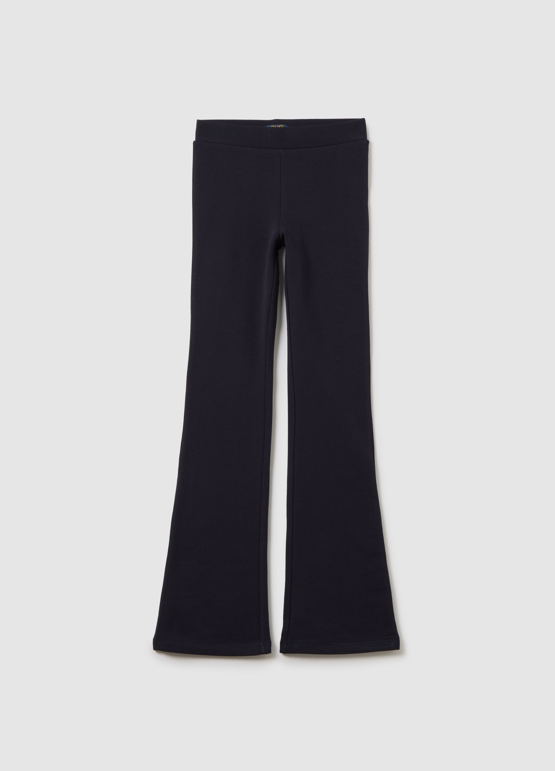 OVS KIDS, Leggings Acampanados Azules De Mezcla De Algodón Elástico Para Niña, Niña, Azul oscuro, Talla: 13-14