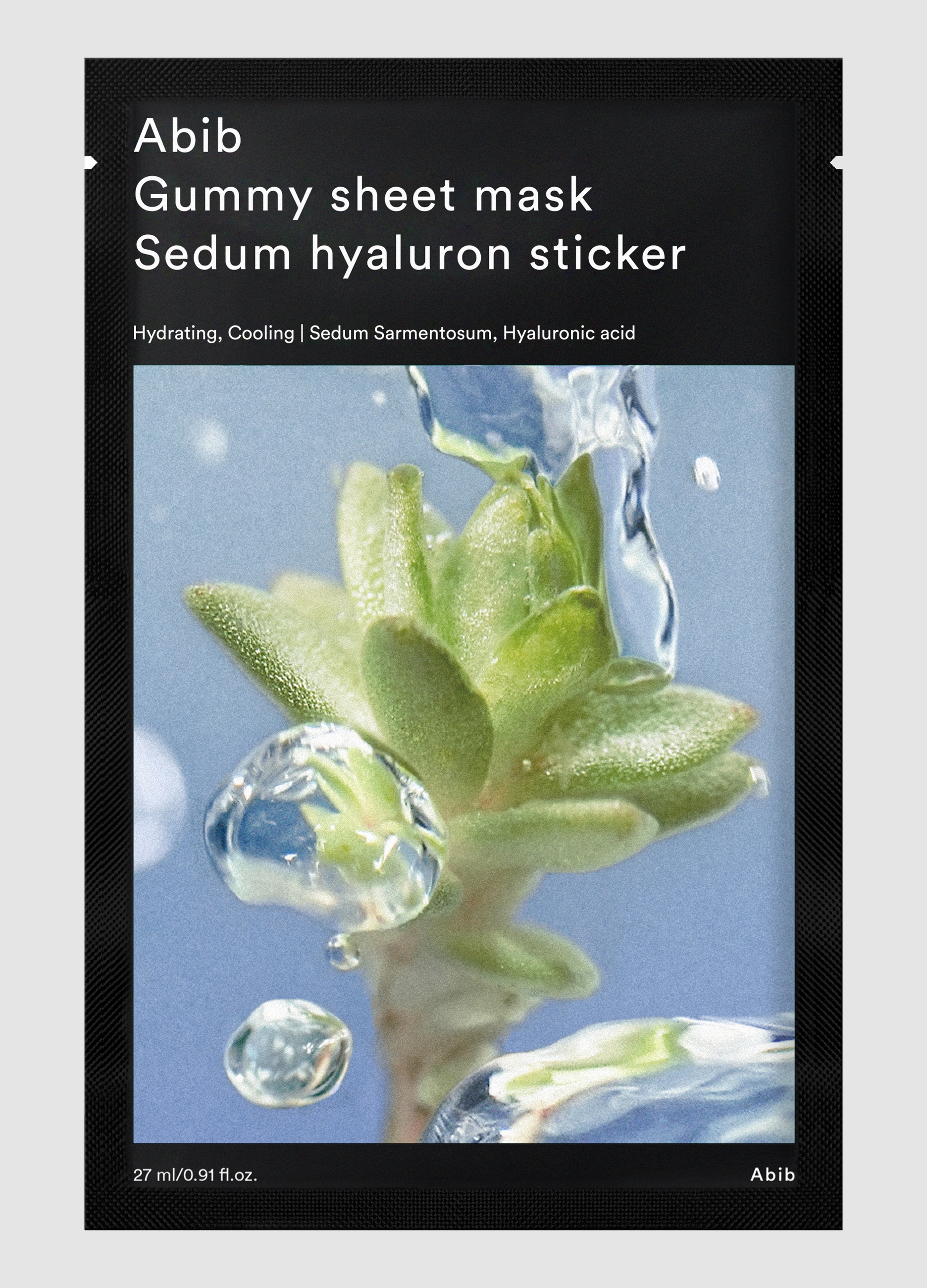 OVS, Abib Gummy Maschera Sedum Hyaluron Sticker 27ml - Skincare Coreana, Donna, Bianco, Taglia: FASUL