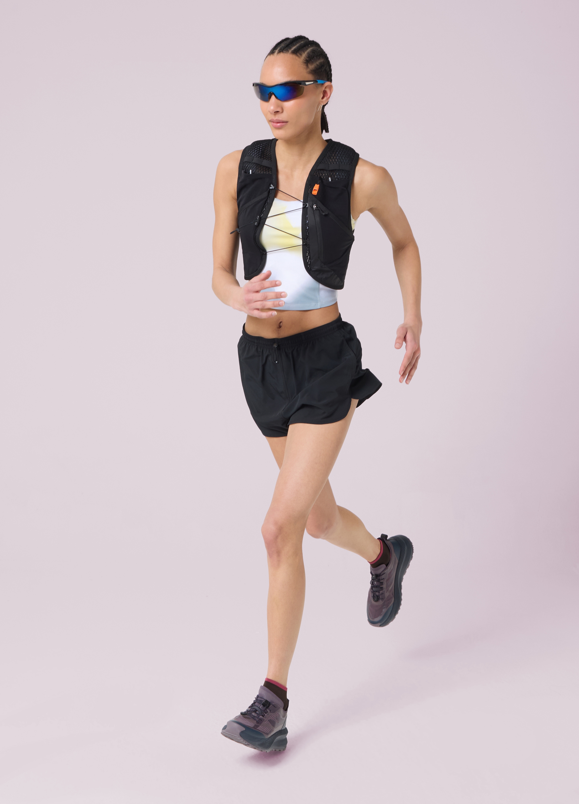 Altavia Studio, Pantalones Cortos De Fitness En Tejido Ligero Altavia Studio, Mujer, Negro, Talla: 36