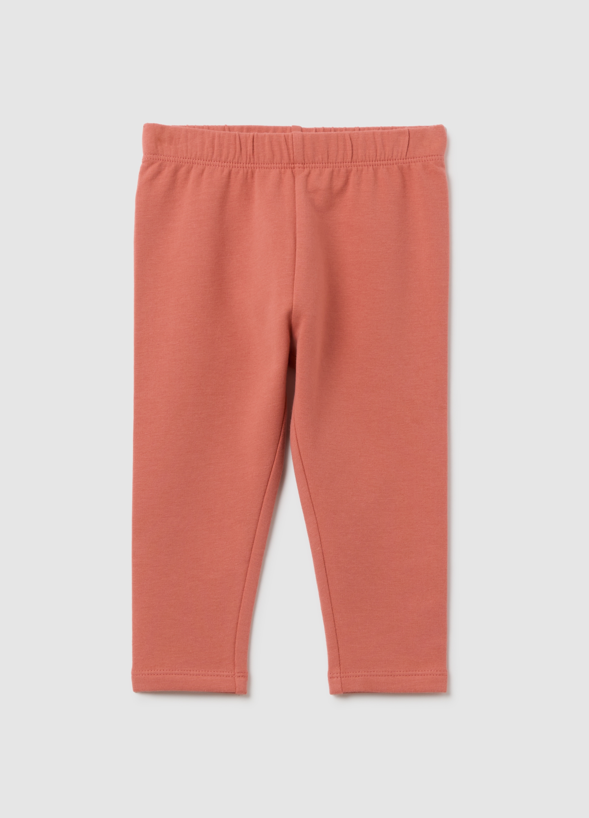 Leggings Da Bambina In Cotone Elasticizzato Rosa Slim Fit, Niña, Ciclamen Rosa, Talla: 18-24