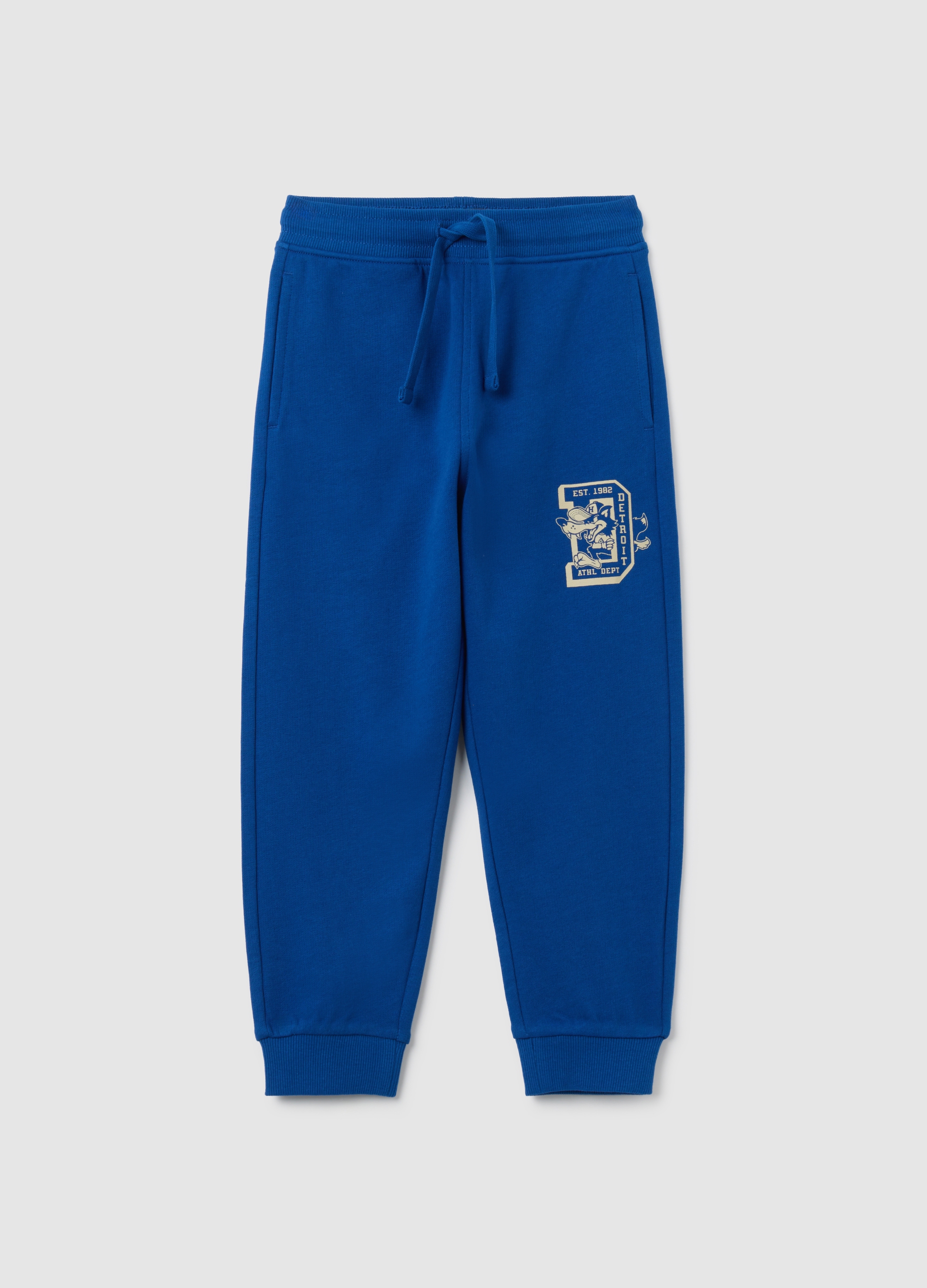 OVS, Kinder-jogginghose Aus Blauer Reiner Baumwolle Im Regular Fit, Junge, Marineblau, Größe: 3-4