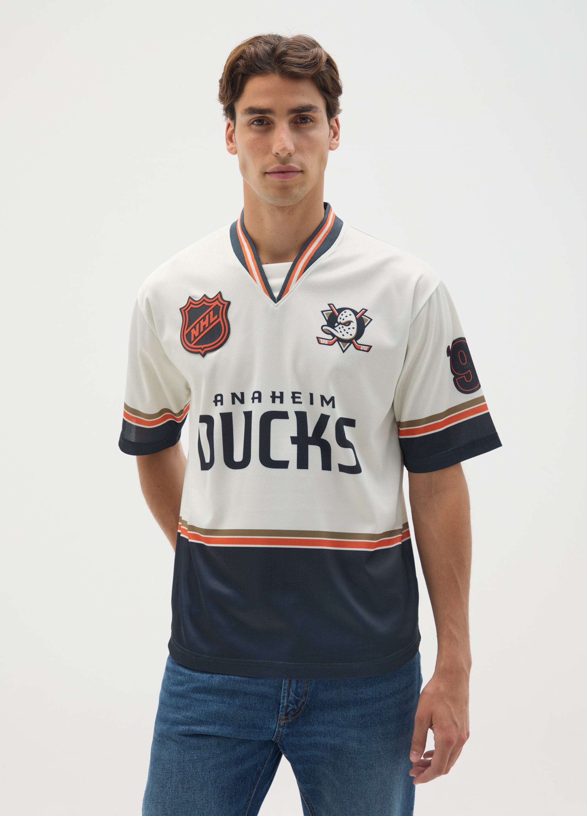 OVS, T-shirt Multicolor Con Logo, Uomo, Multicolor, Taglia: S