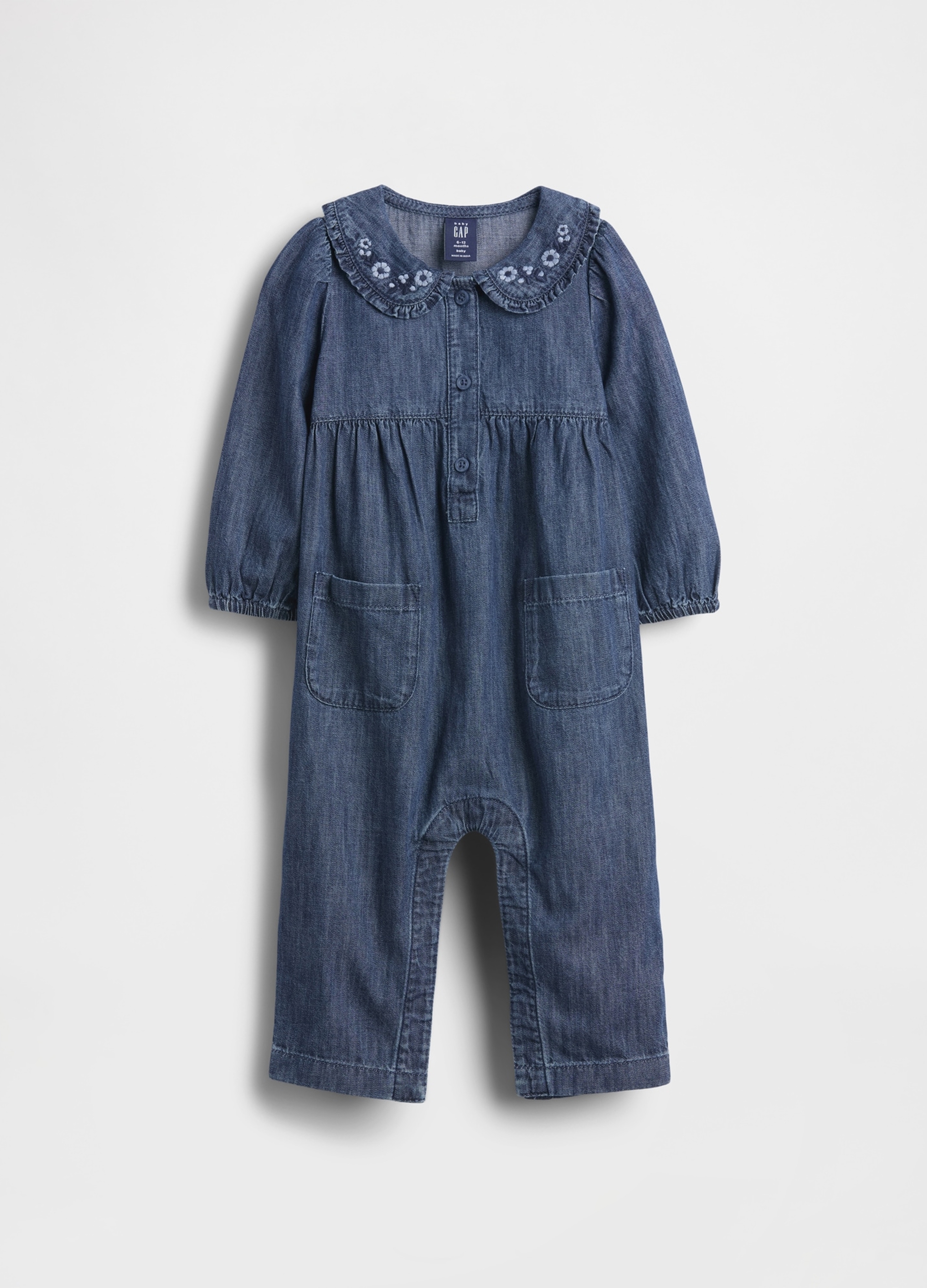 GAP KIDS, Pagliaccetto In Denim, Neonata, Denim, Taglia: 0-3M/46-58