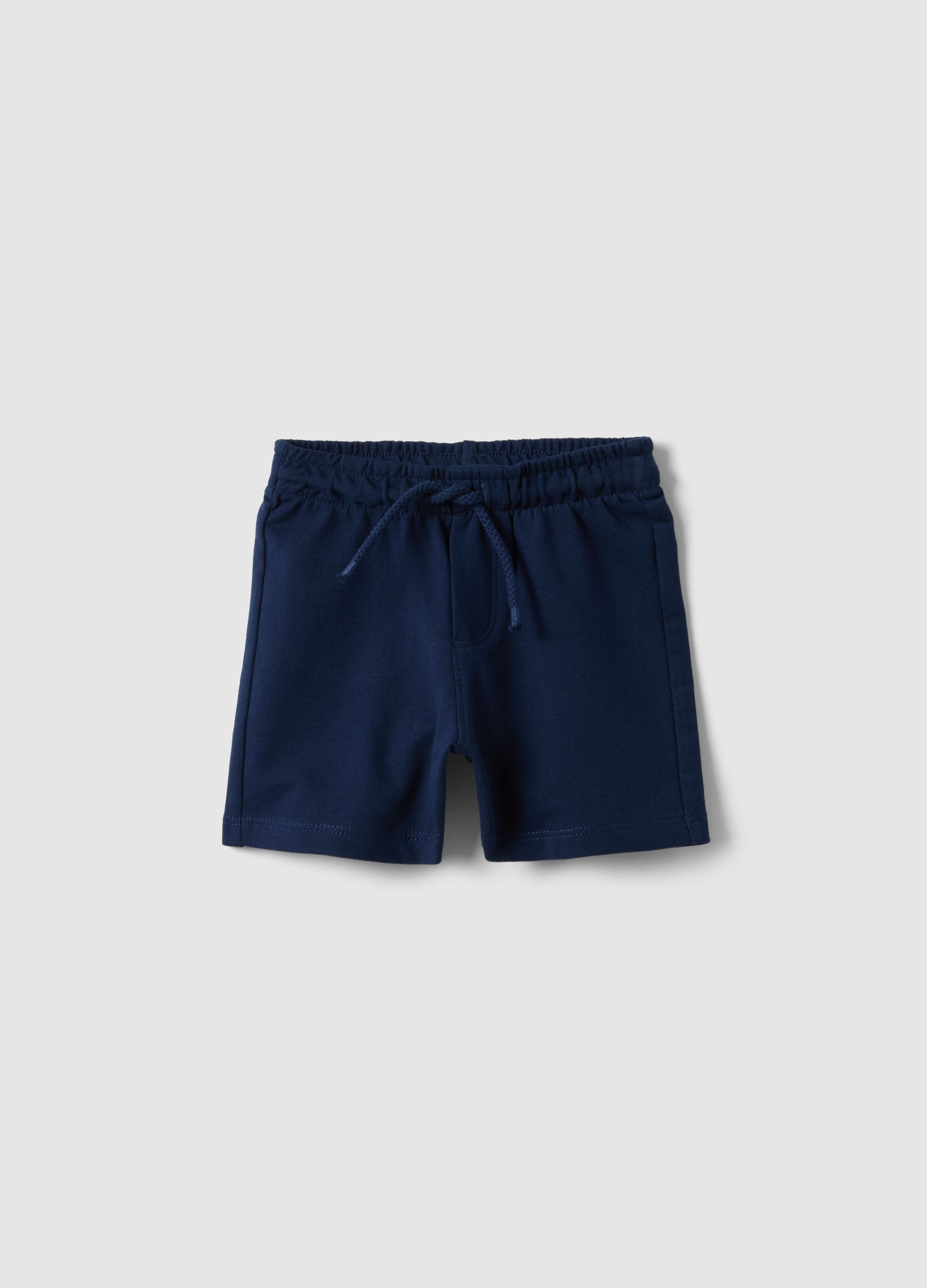 FAGOTTINO, Shorts Azules De Algodón Puro Para Niños Corte Regular, Niño, Azul oscuro, Talla: 12-18