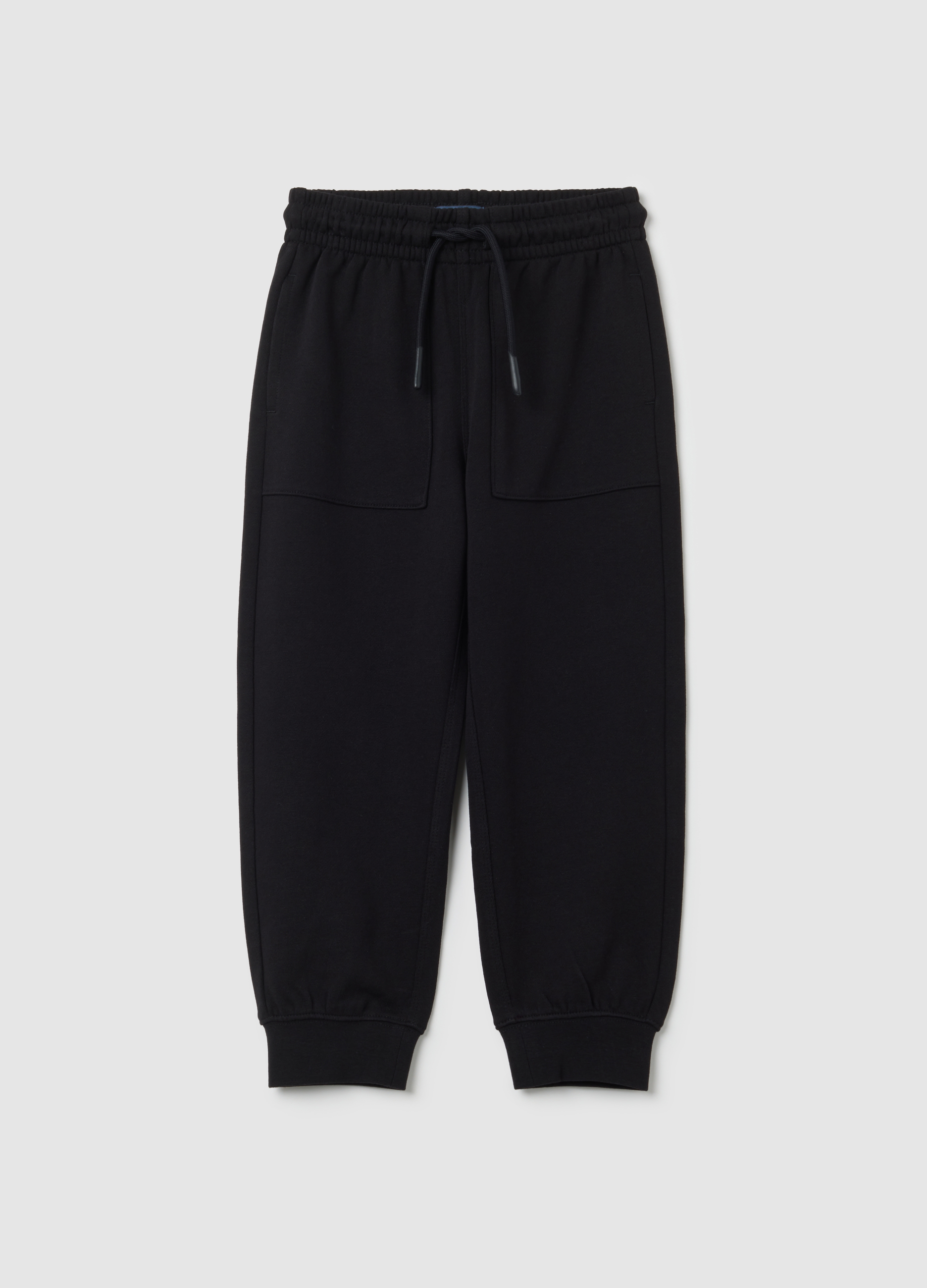 OVS, Jogger Da Bambino In Puro Cotone Nero Regular Fit, Junge, Gunmetal, Größe: 3-4