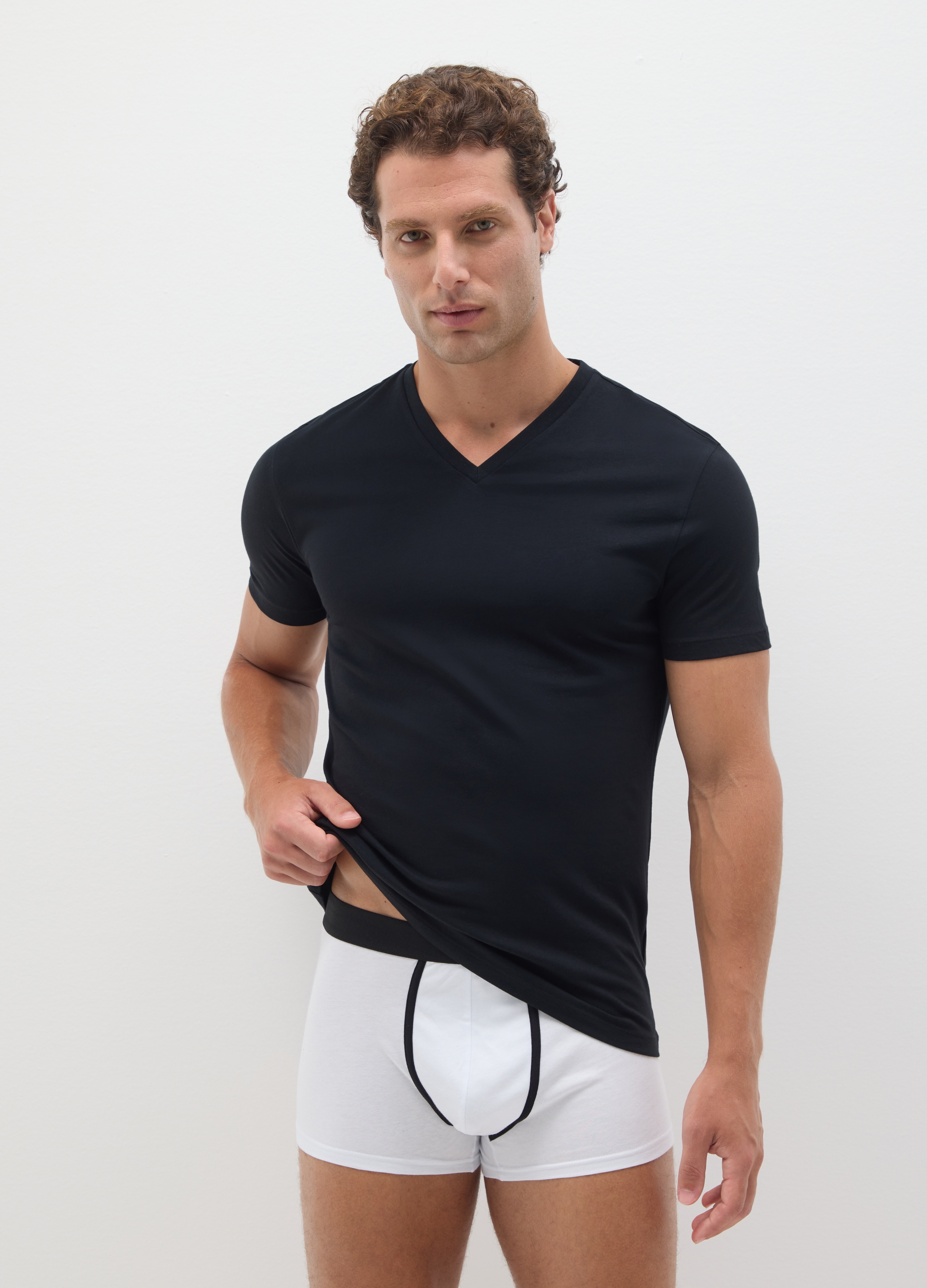 Pack De Boxers Multicolor De Algodón Puro Regular Fit, Hombre, Negro/Blanco/Gris, Talla: XL