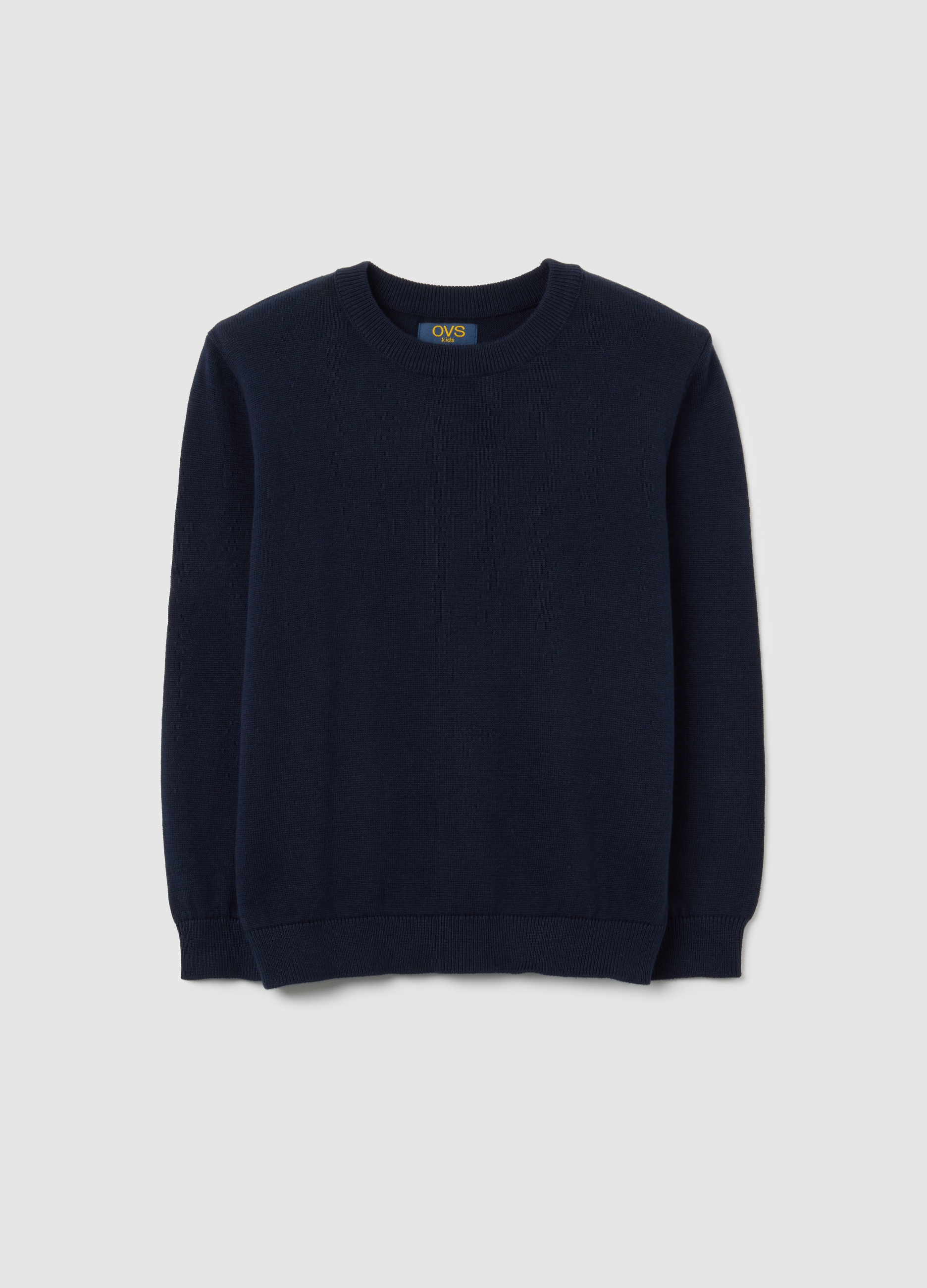 OVS KIDS, Suéter Azul De Niño En Algodón Puro Corte Holgado, Niño, Azul marino, Talla: 8-9