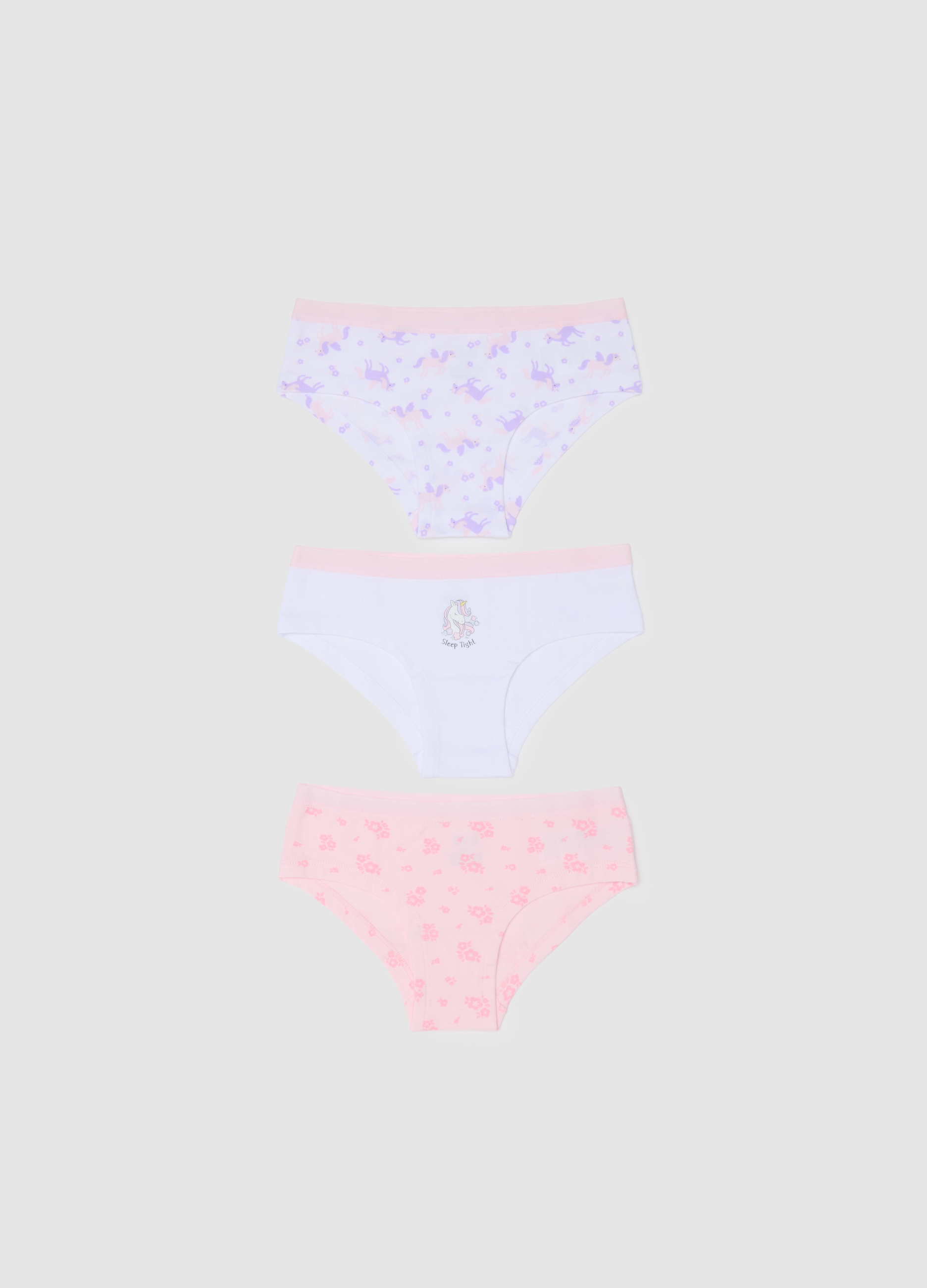 OVS KIDS, Slip Da Bambina In Cotone Multicolor Regular Fit, Multicolor, Taglia: 9-10